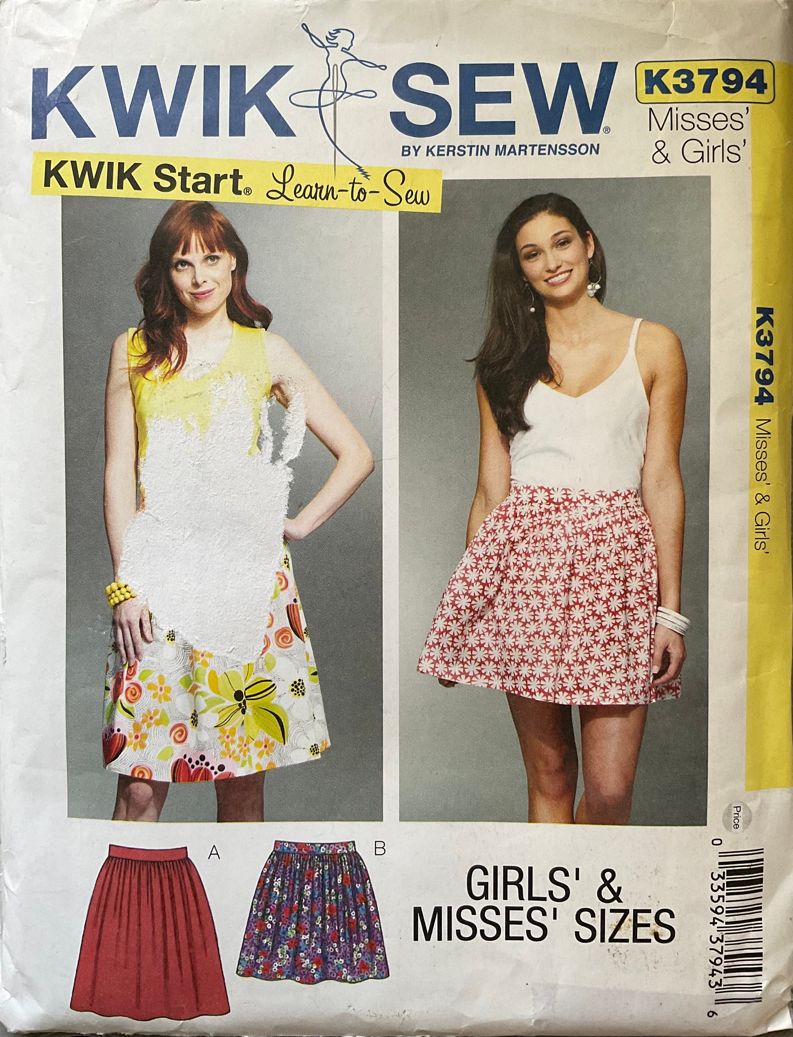 Kwik Sew 3794 Sewing Pattern (Vintage) UNCUT