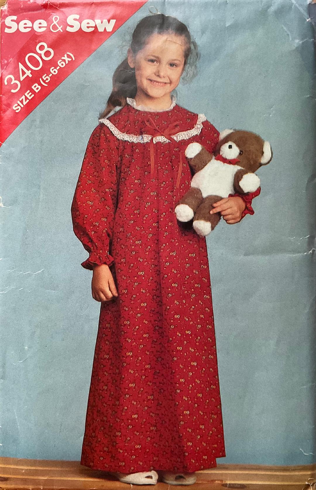 See & Sew 3408 Sewing Pattern (Vintage) CUT