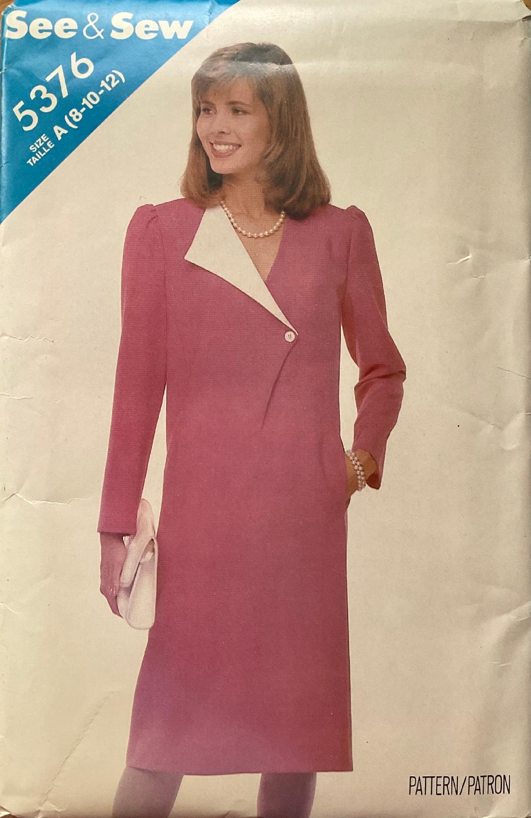 See & Sew 5376 Sewing Pattern (Vintage) UNCUT