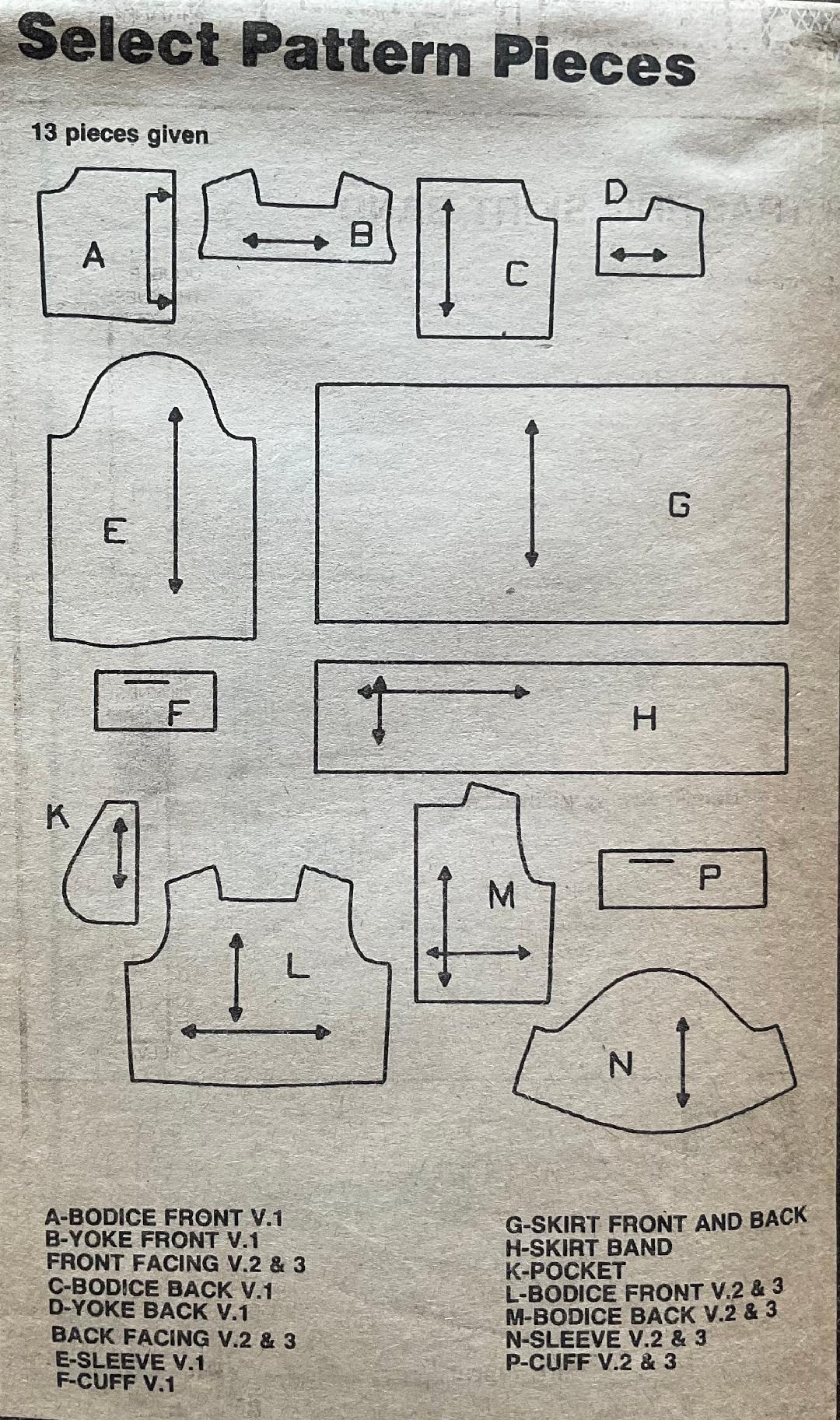 Simplicity 5959 Sewing Pattern (Vintage) CUT