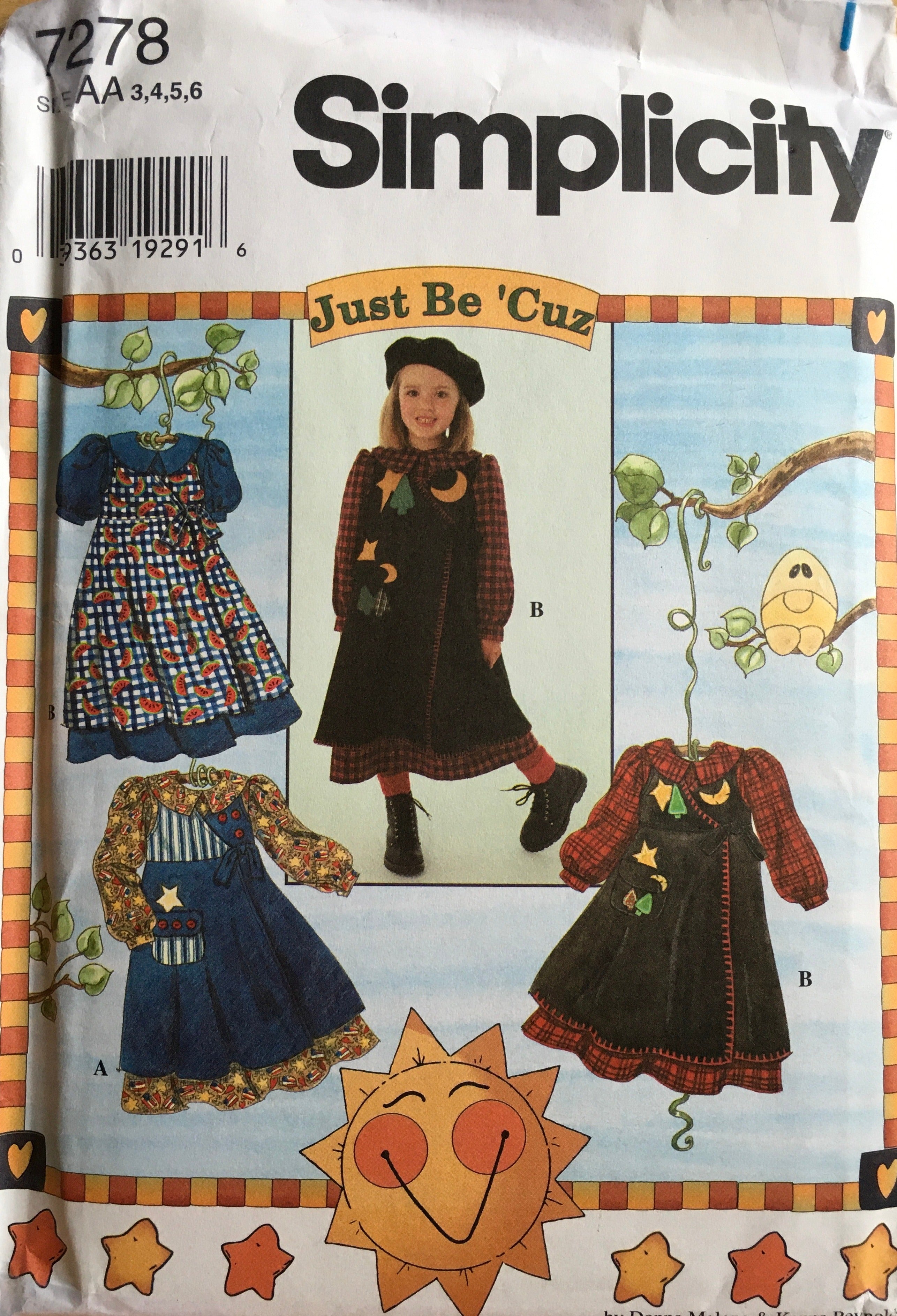 Simplicity 7278 Sewing Pattern (Vintage) UNCUT