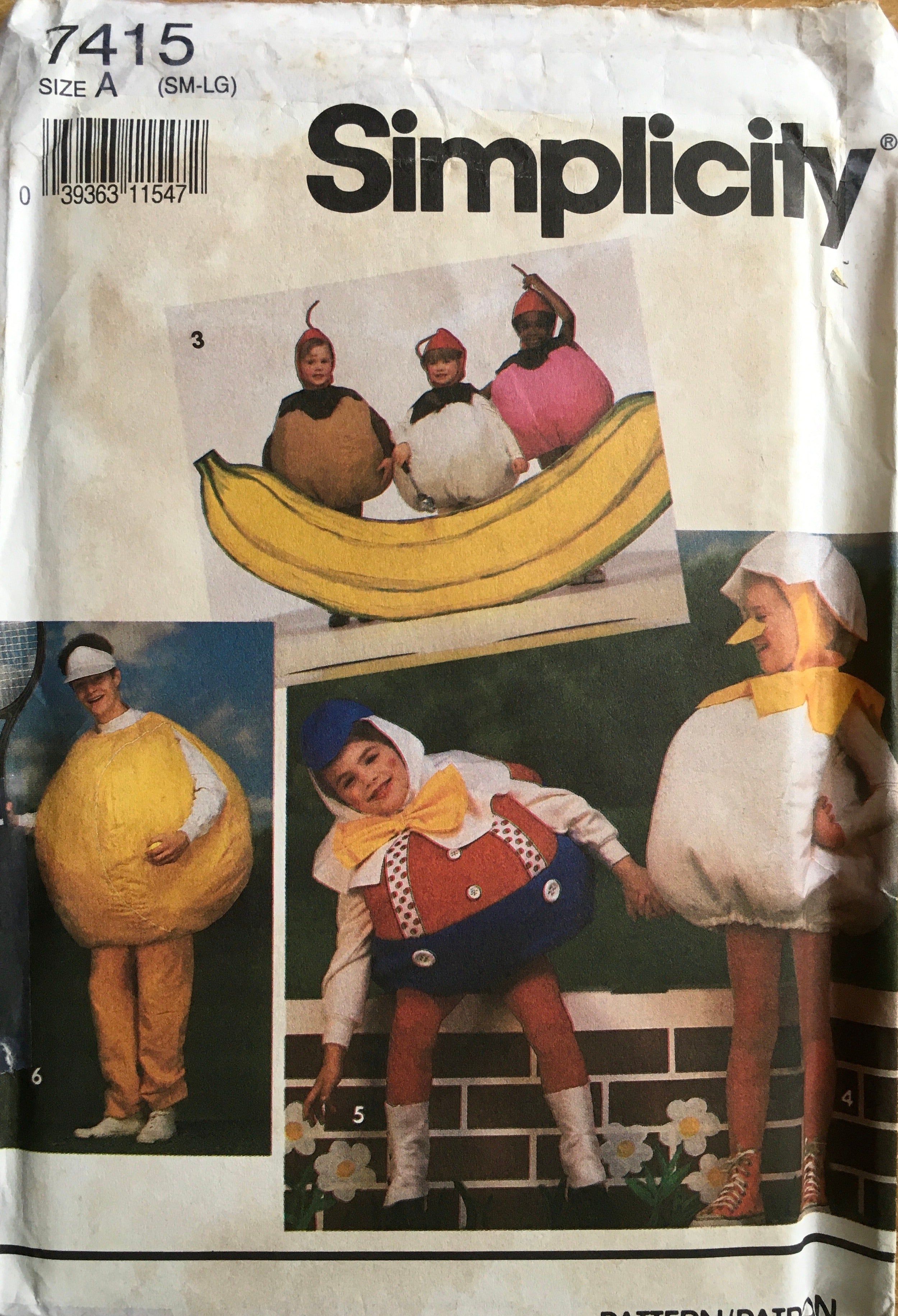 Simplicity 7415 Sewing Pattern (Vintage) UNCUT/CUT