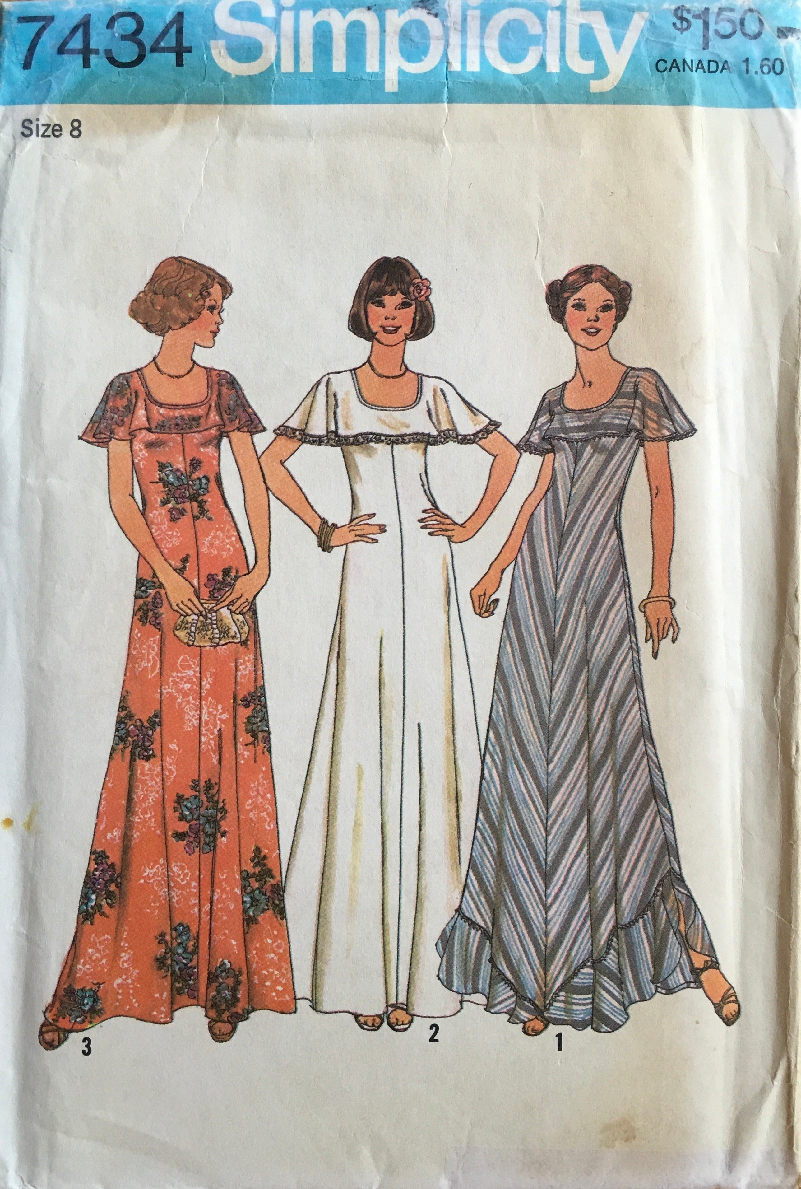 Simplicity 7434 Sewing Pattern (Vintage) UNCUT
