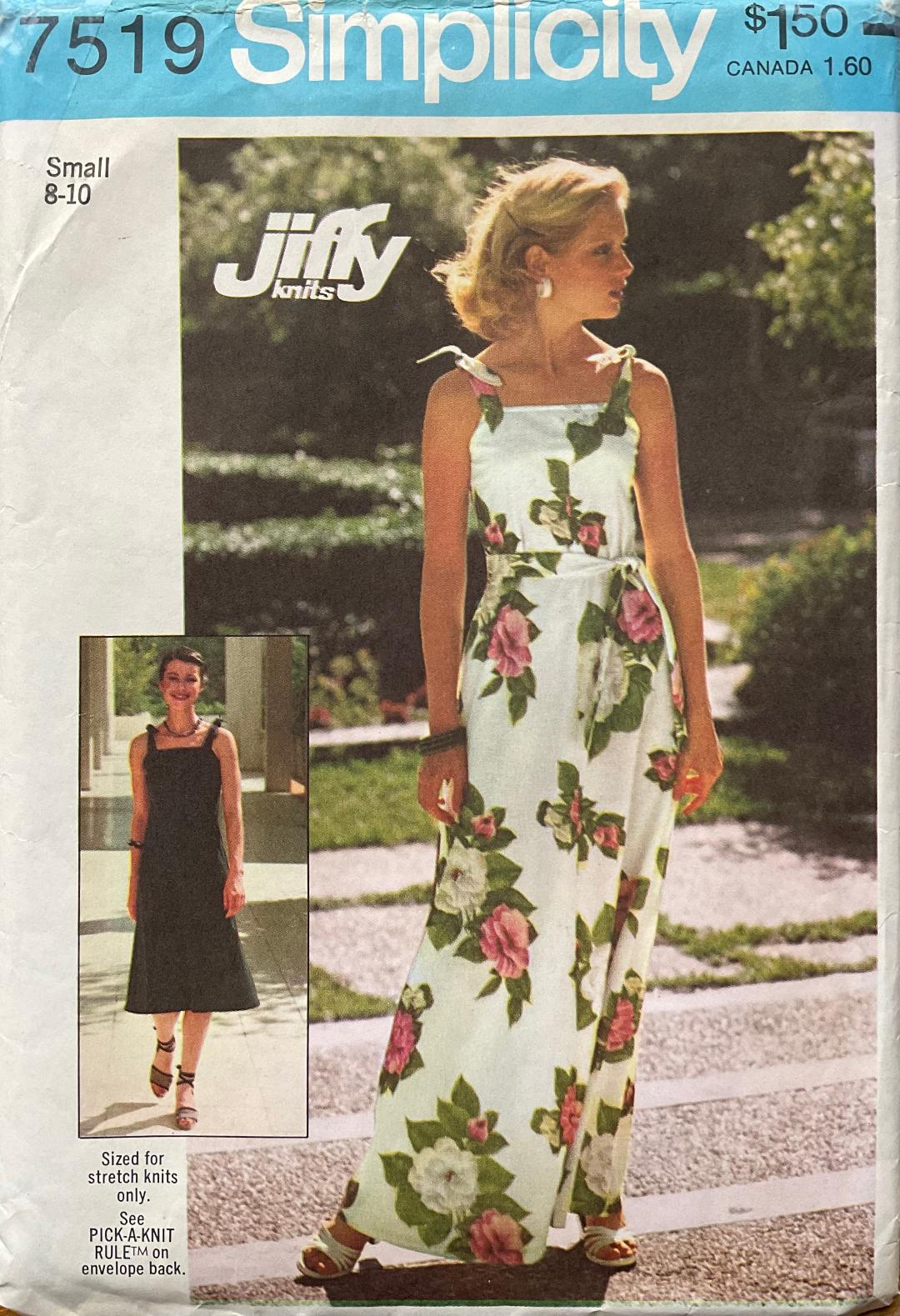 Simplicity 7519 Sewing Pattern (Vintage) UNCUT