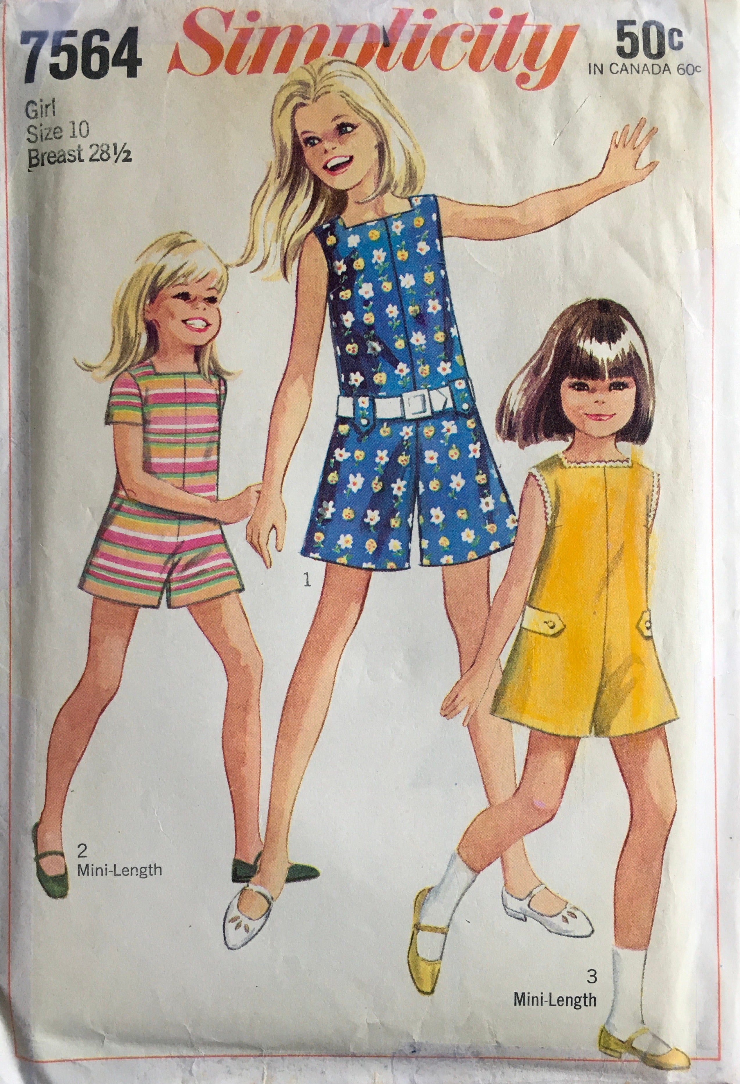 Simplicity 7564 Sewing Pattern (Vintage) CUT