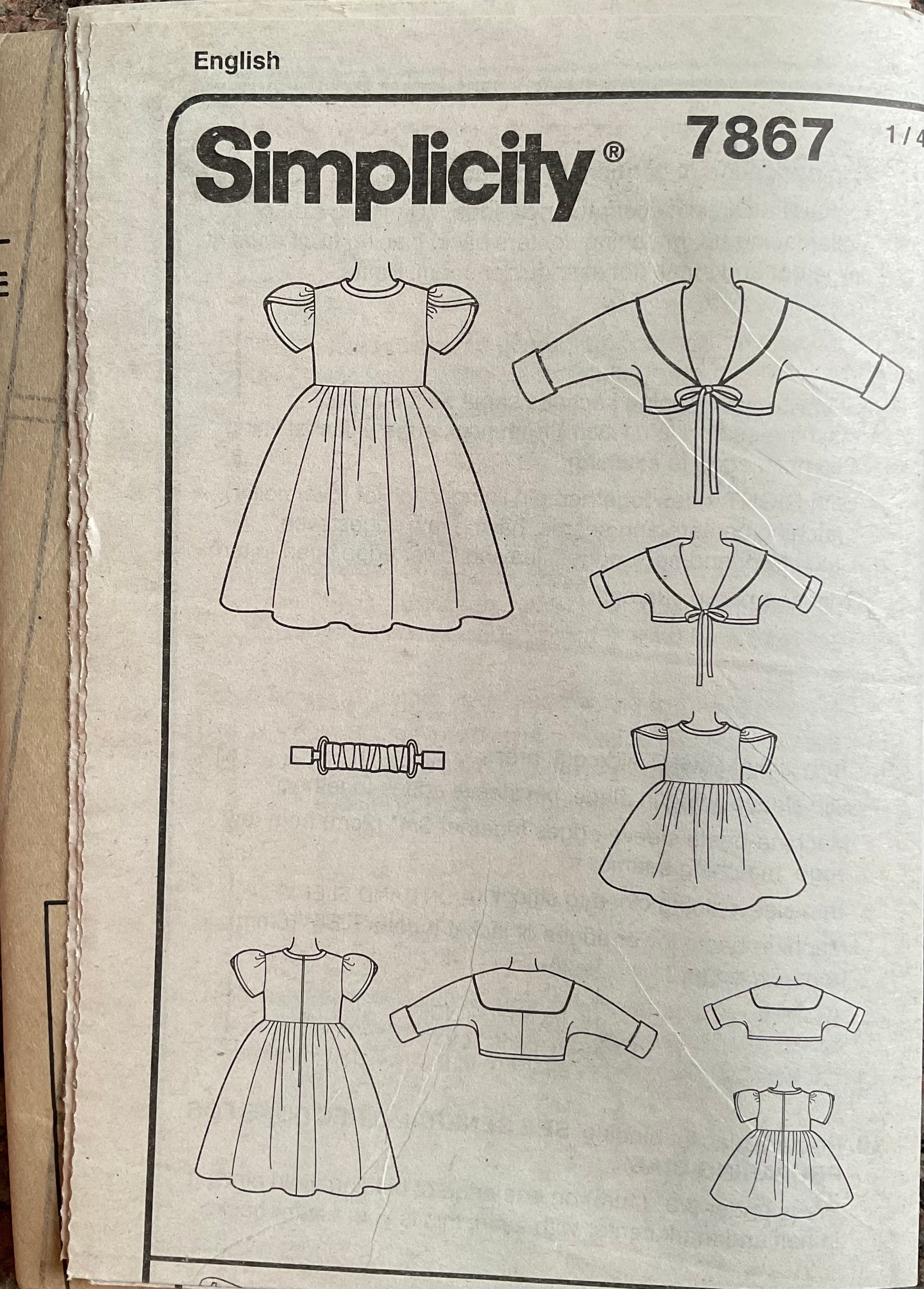 Simplicity 7867 Sewing Pattern (Vintage) UNCUT