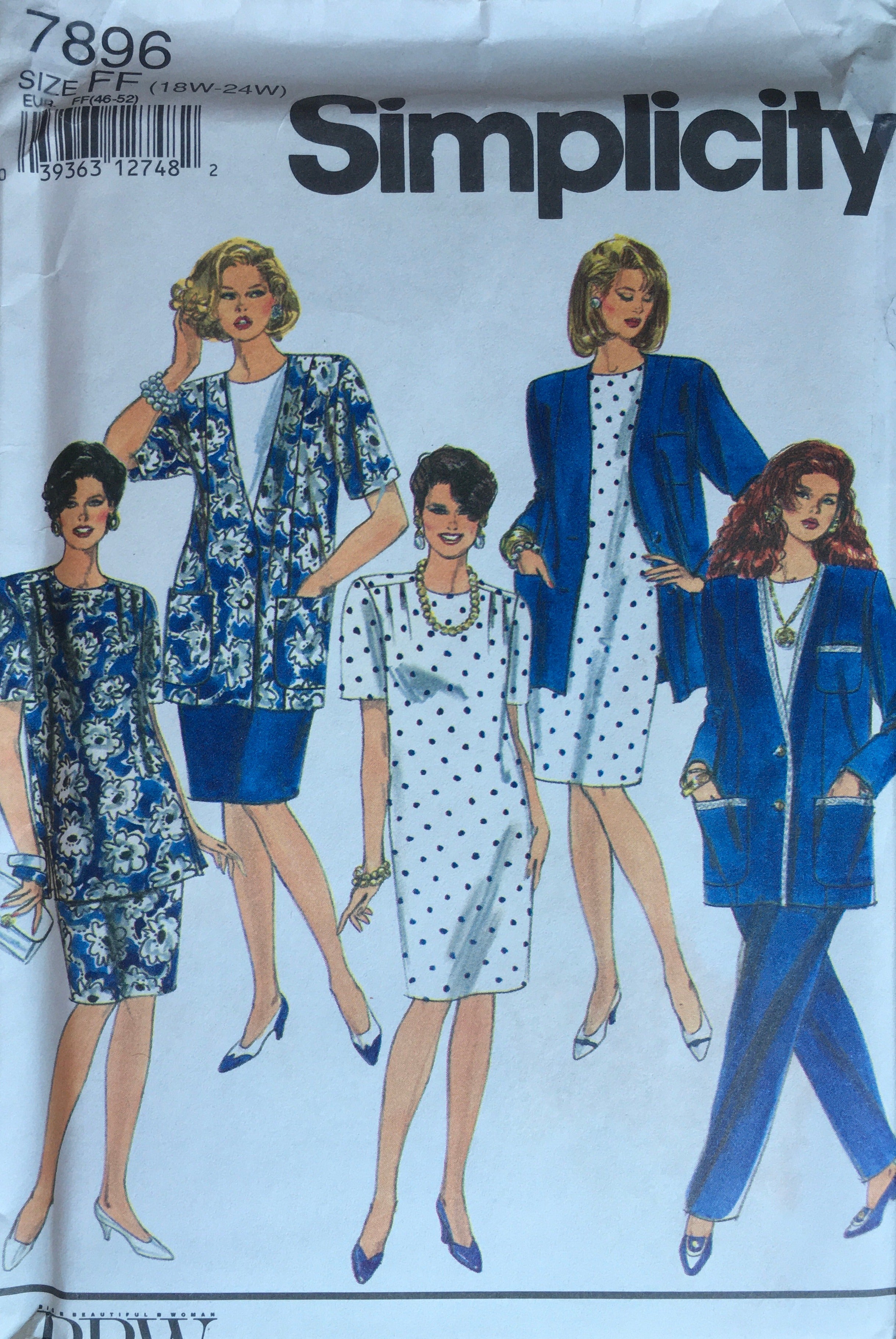 Simplicity 7896 Sewing Pattern (Vintage) UNCUT