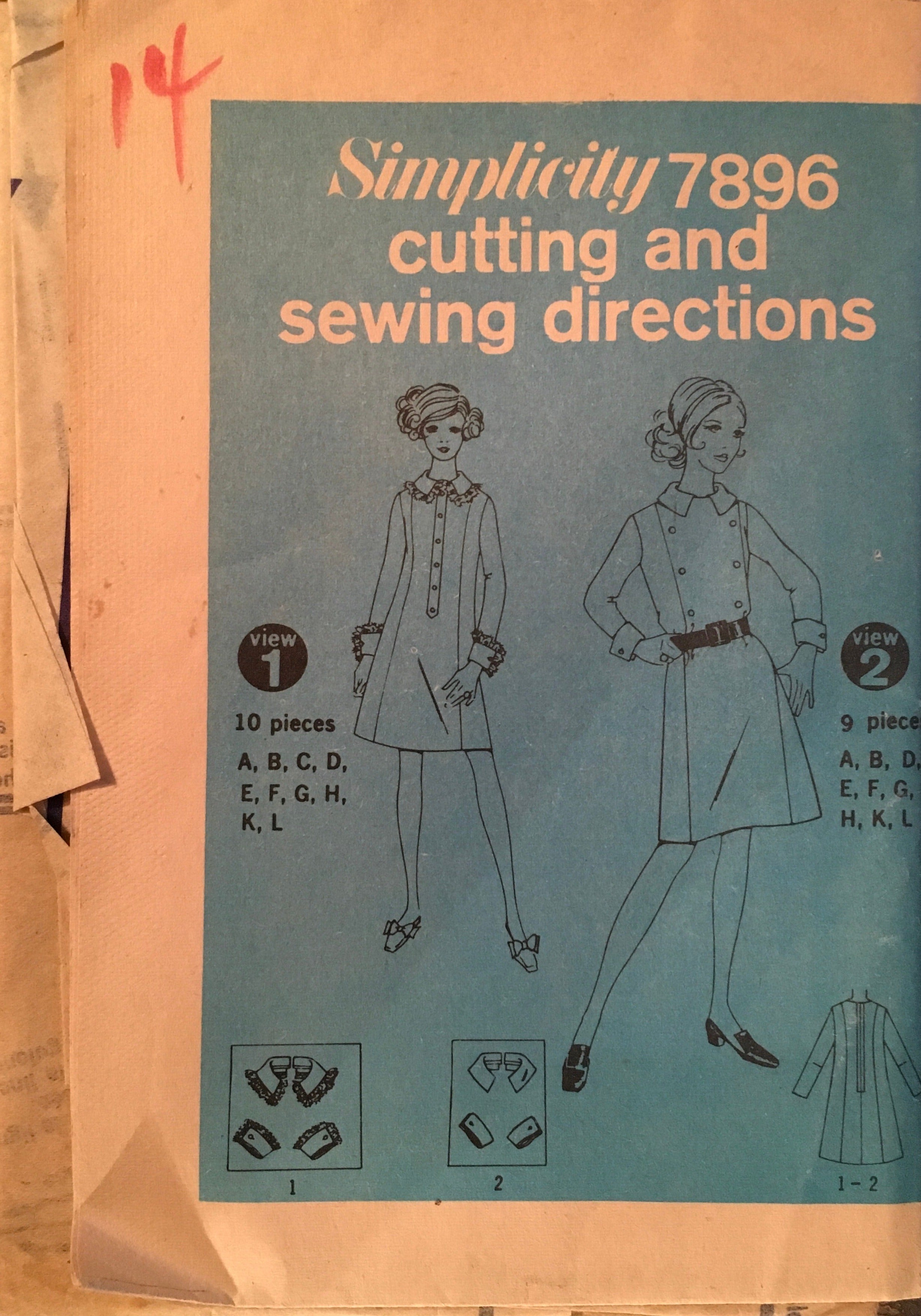 Simplicity 7896 Sewing Pattern (Vintage) UNCUT