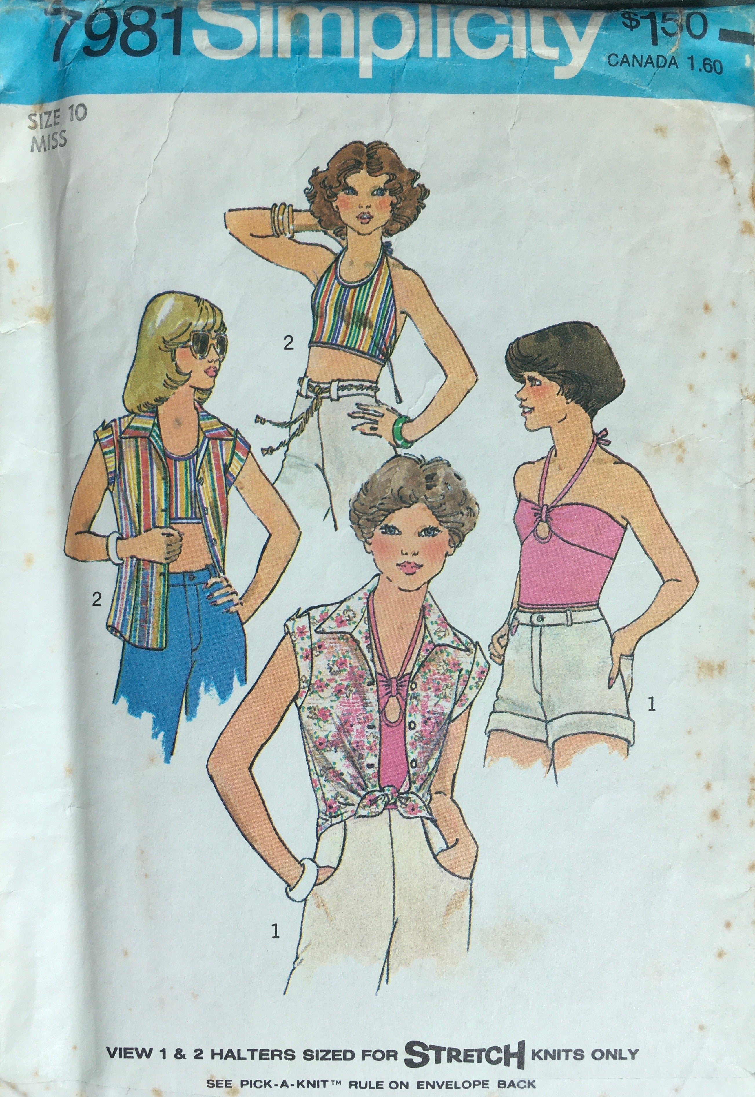 Simplicity 7981 Sewing Pattern (Vintage) CUT