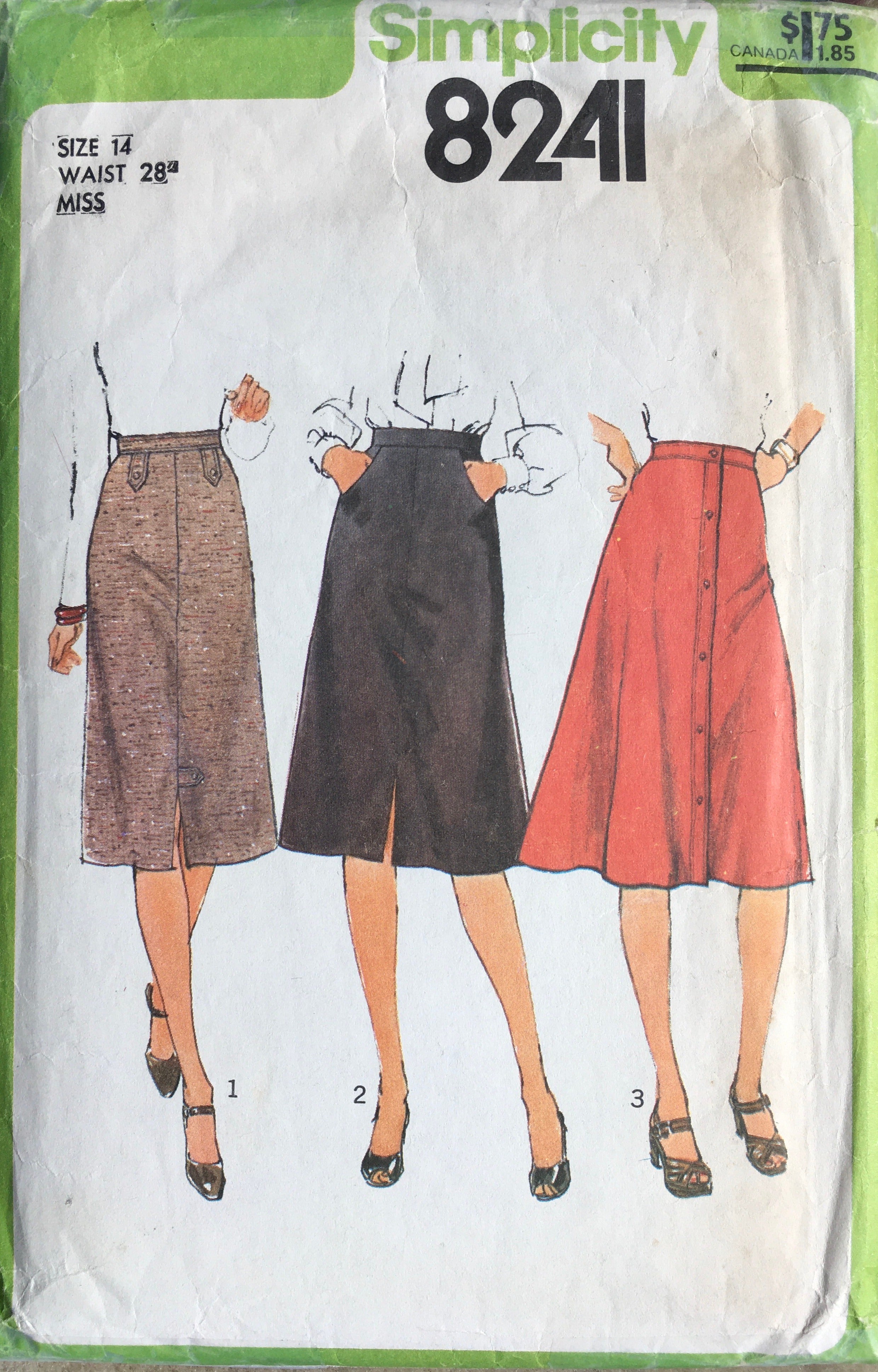 Simplicity 8241 Sewing Pattern (Vintage) CUT