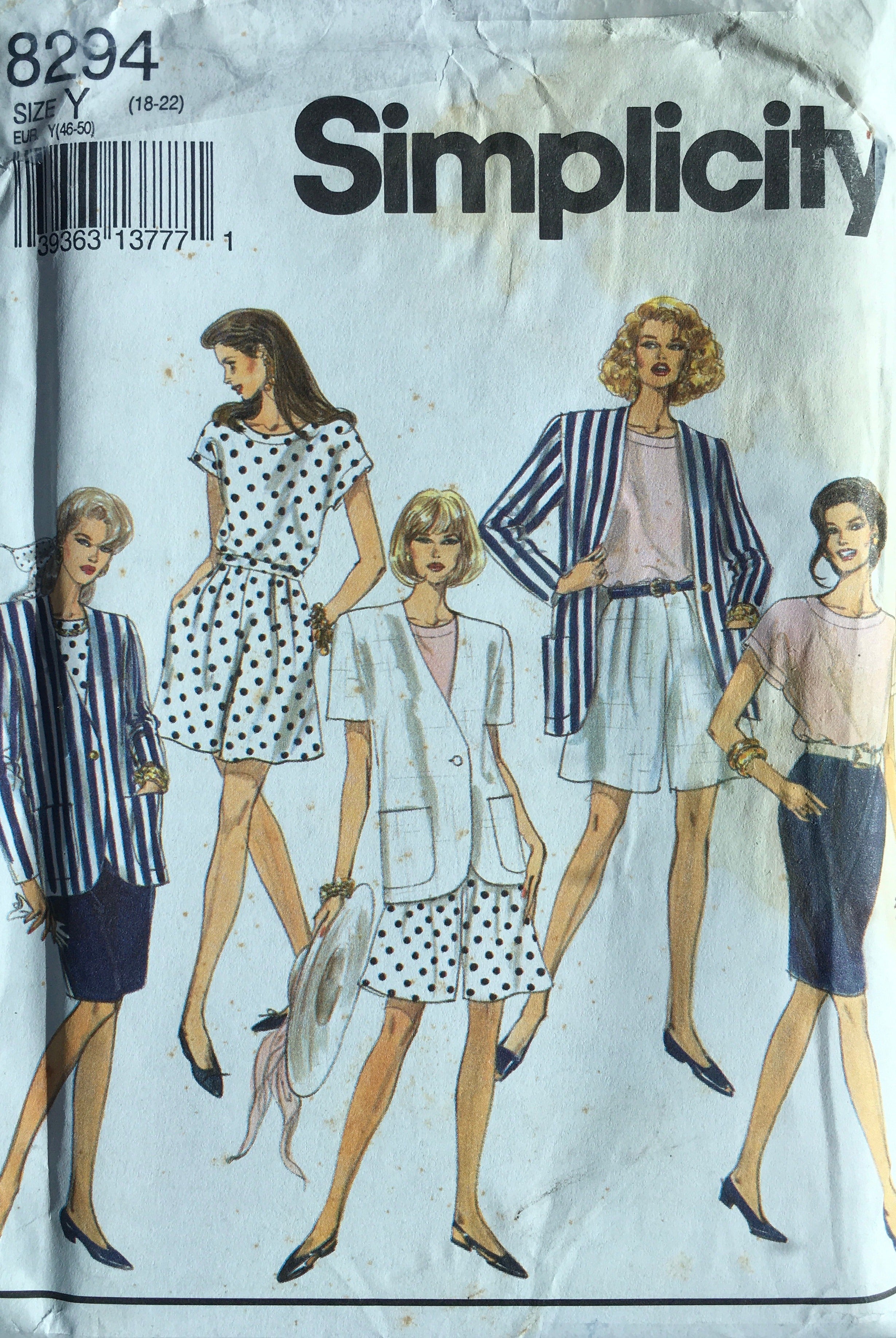Simplicity 8294 Sewing Pattern (Vintage) UNCUT