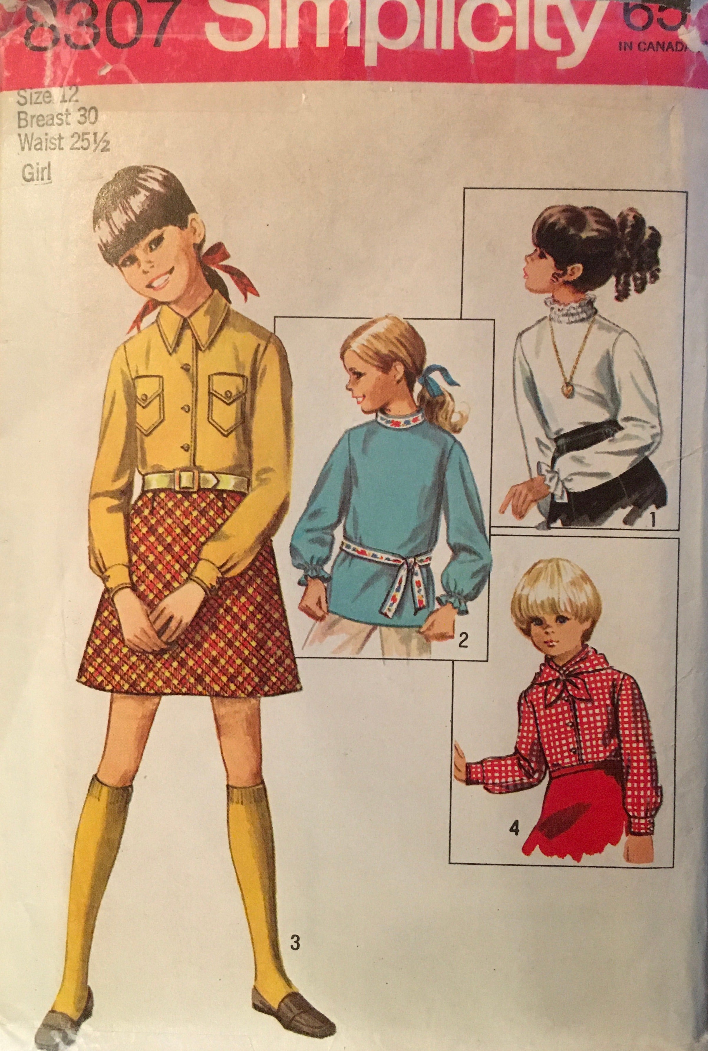 Simplicity 8307 Sewing Pattern (Vintage) CUT