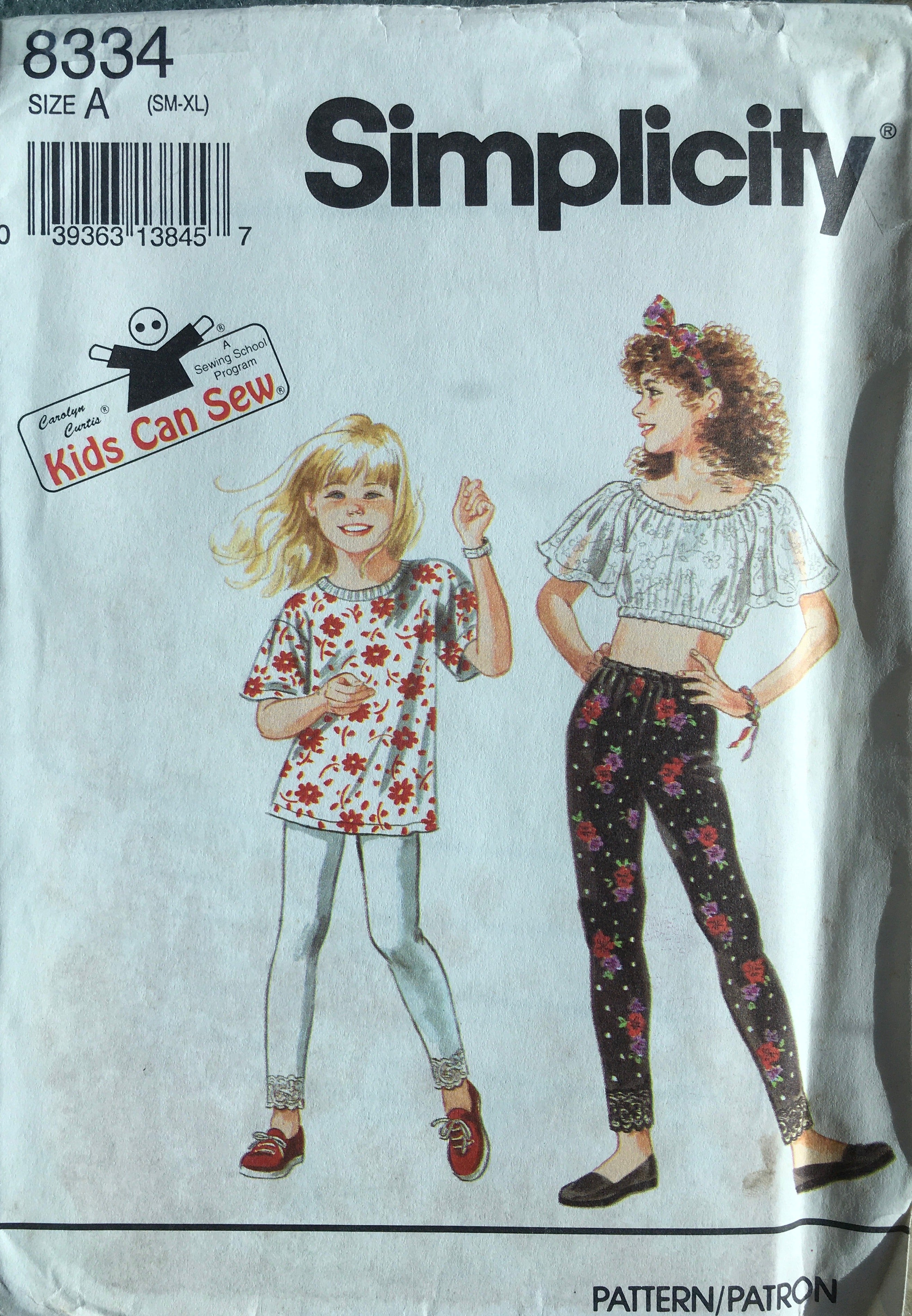 Simplicity 8334 Sewing Pattern (Vintage) UNCUT