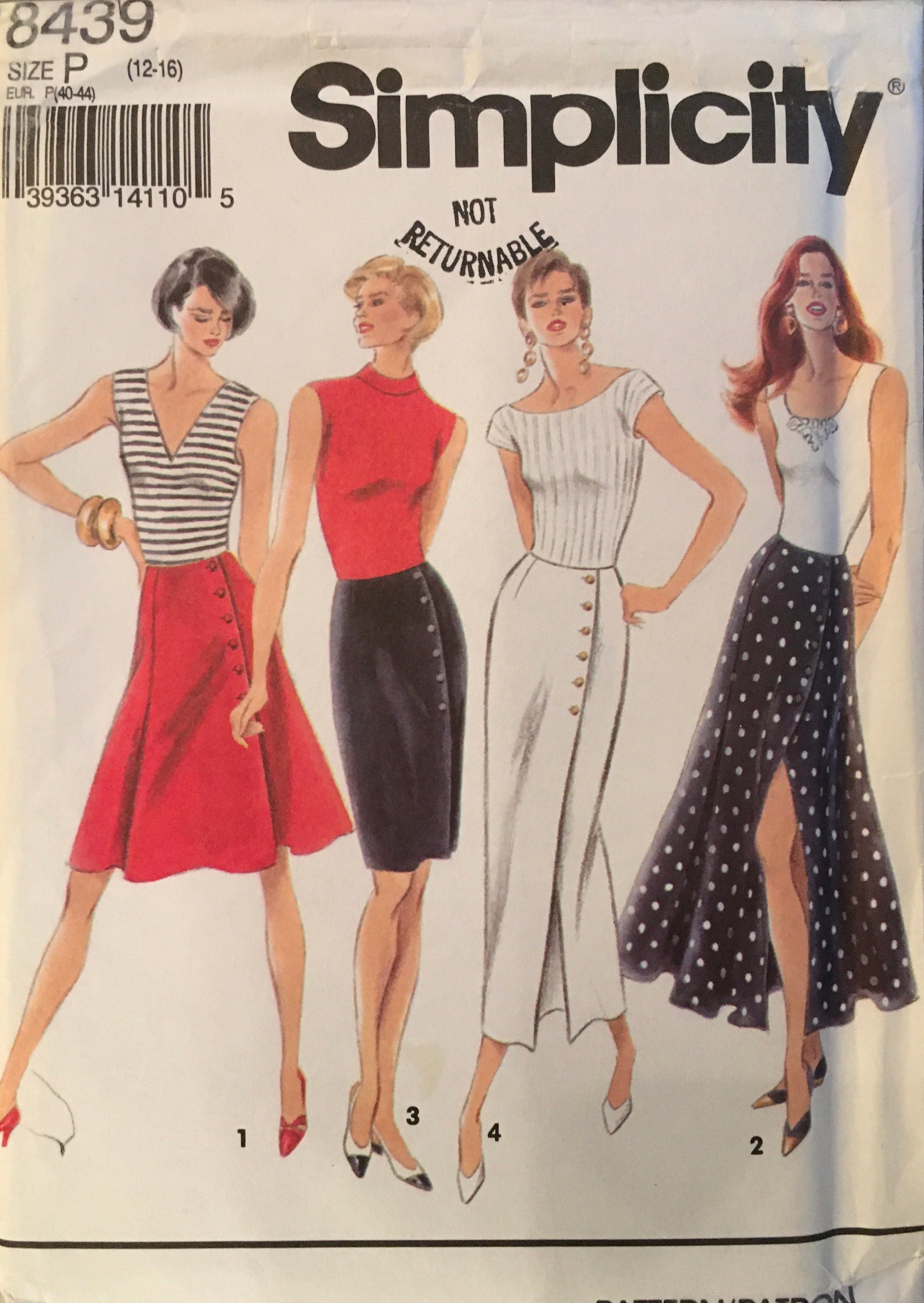 Simplicity 8439 Sewing Pattern (Vintage) UNCUT