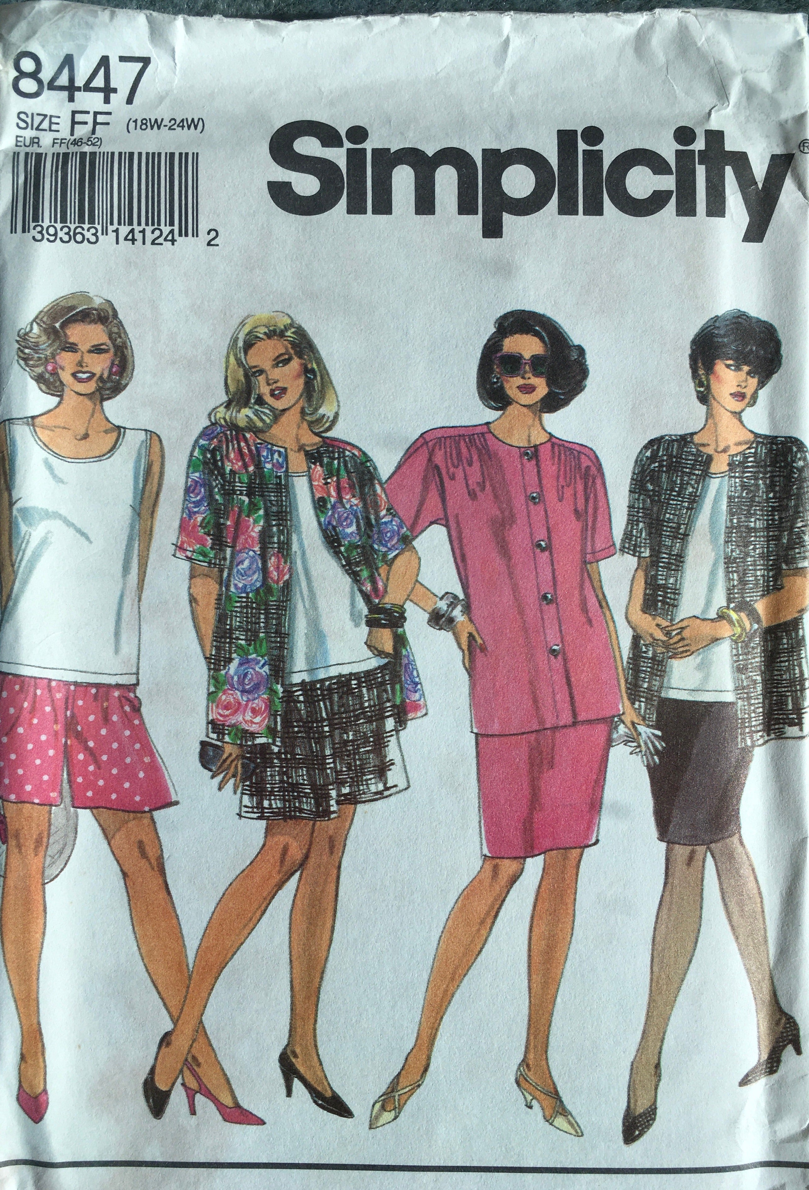 Simplicity 8447 Sewing Pattern (Vintage) UNCUT