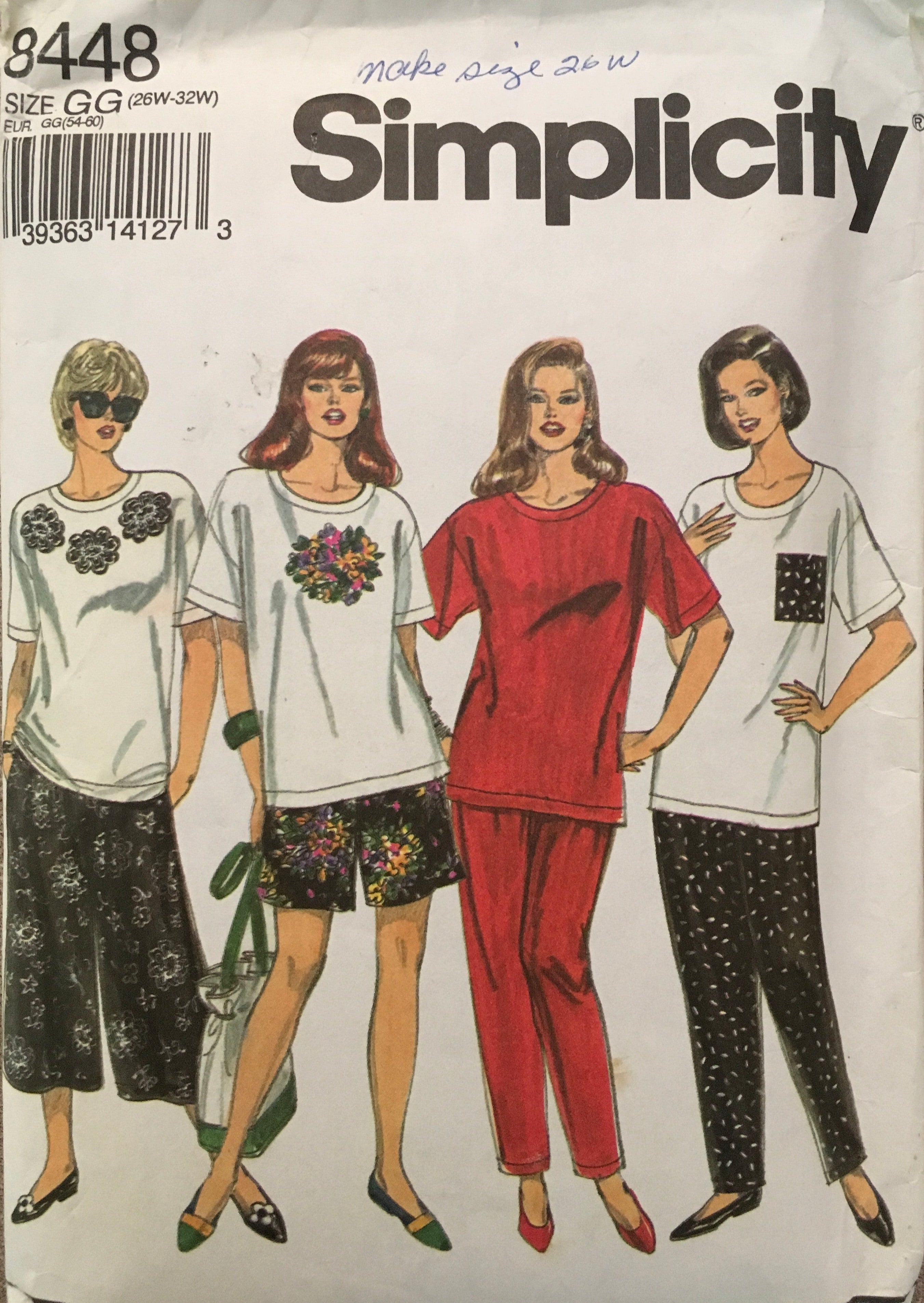 Simplicity 8448 Sewing Pattern (Vintage) CUT
