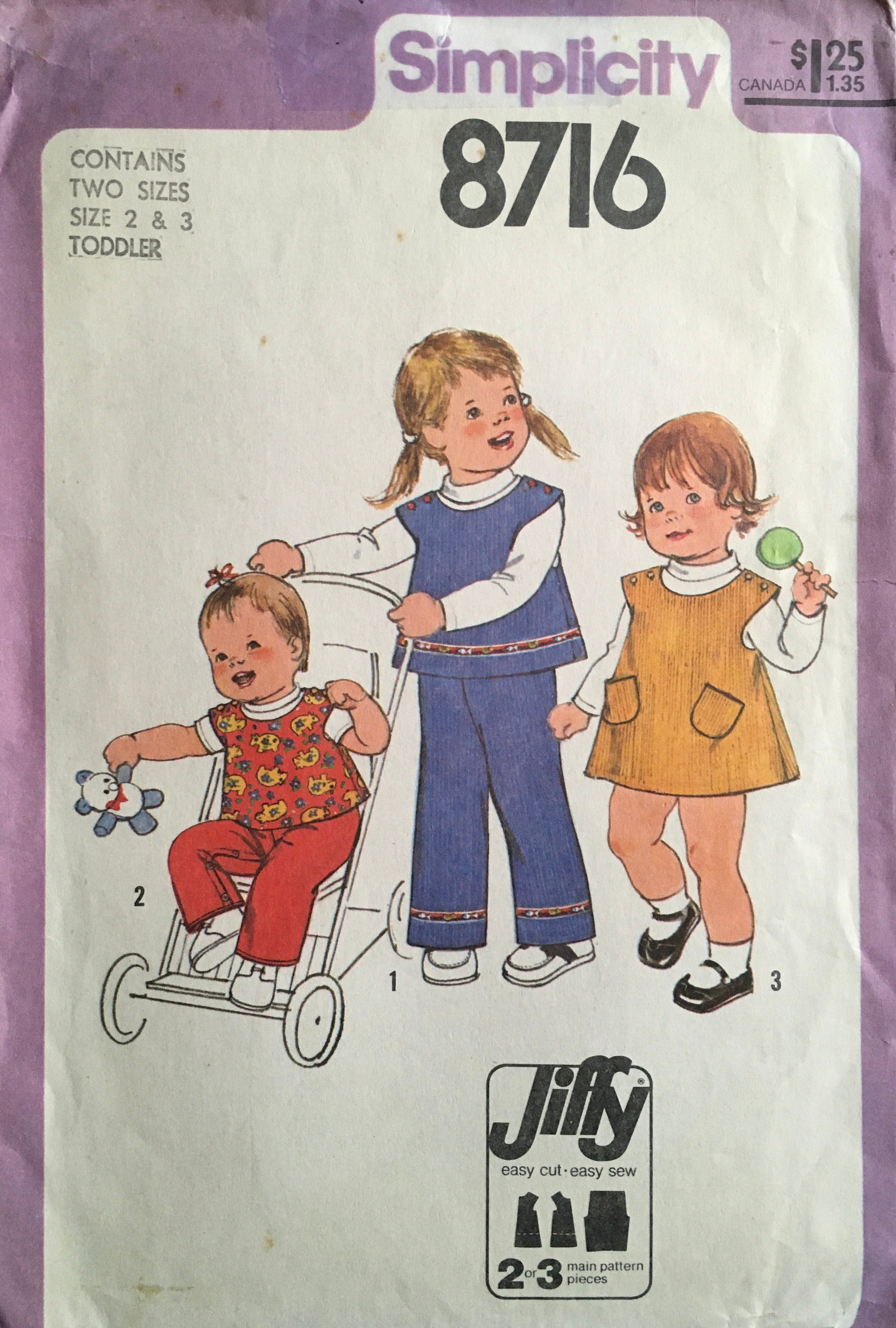 Simplicity 8716 Sewing Pattern (Vintage) UNCUT