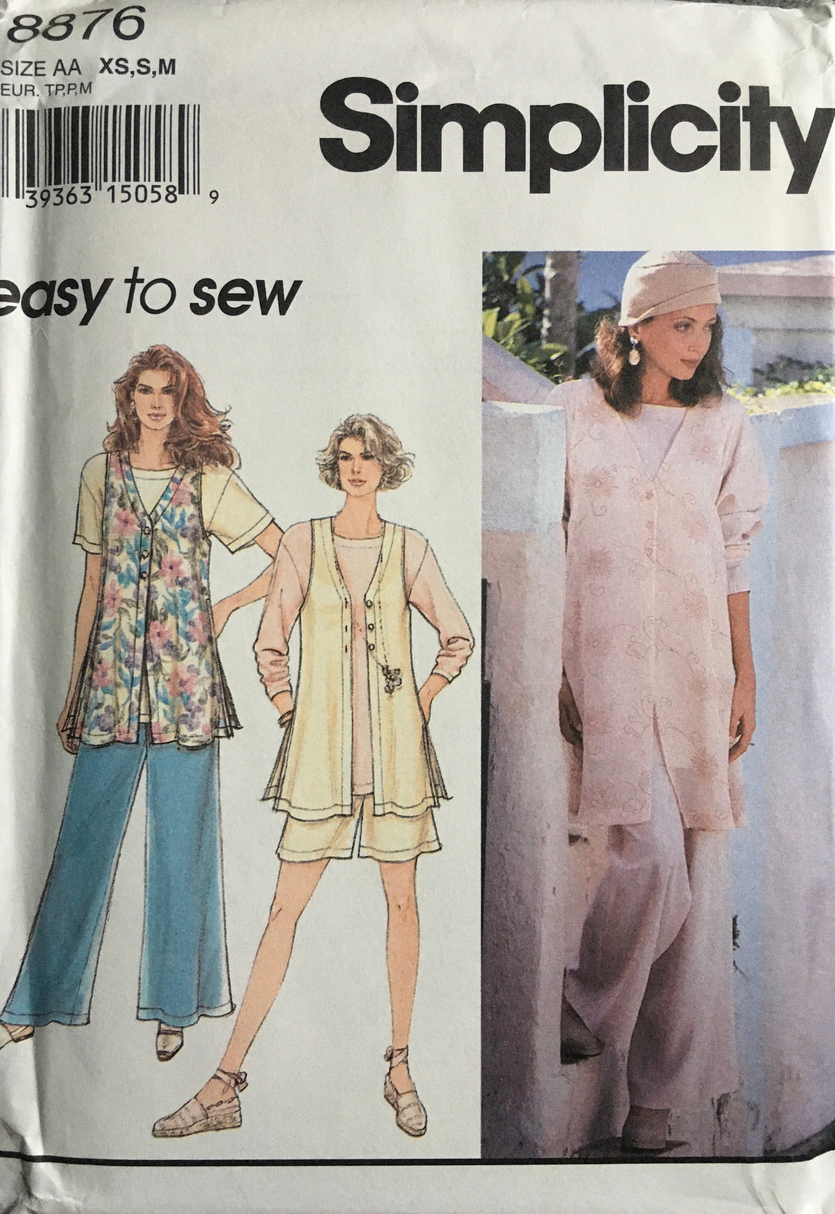 Simplicity 8876 Sewing Pattern (Vintage) UNCUT