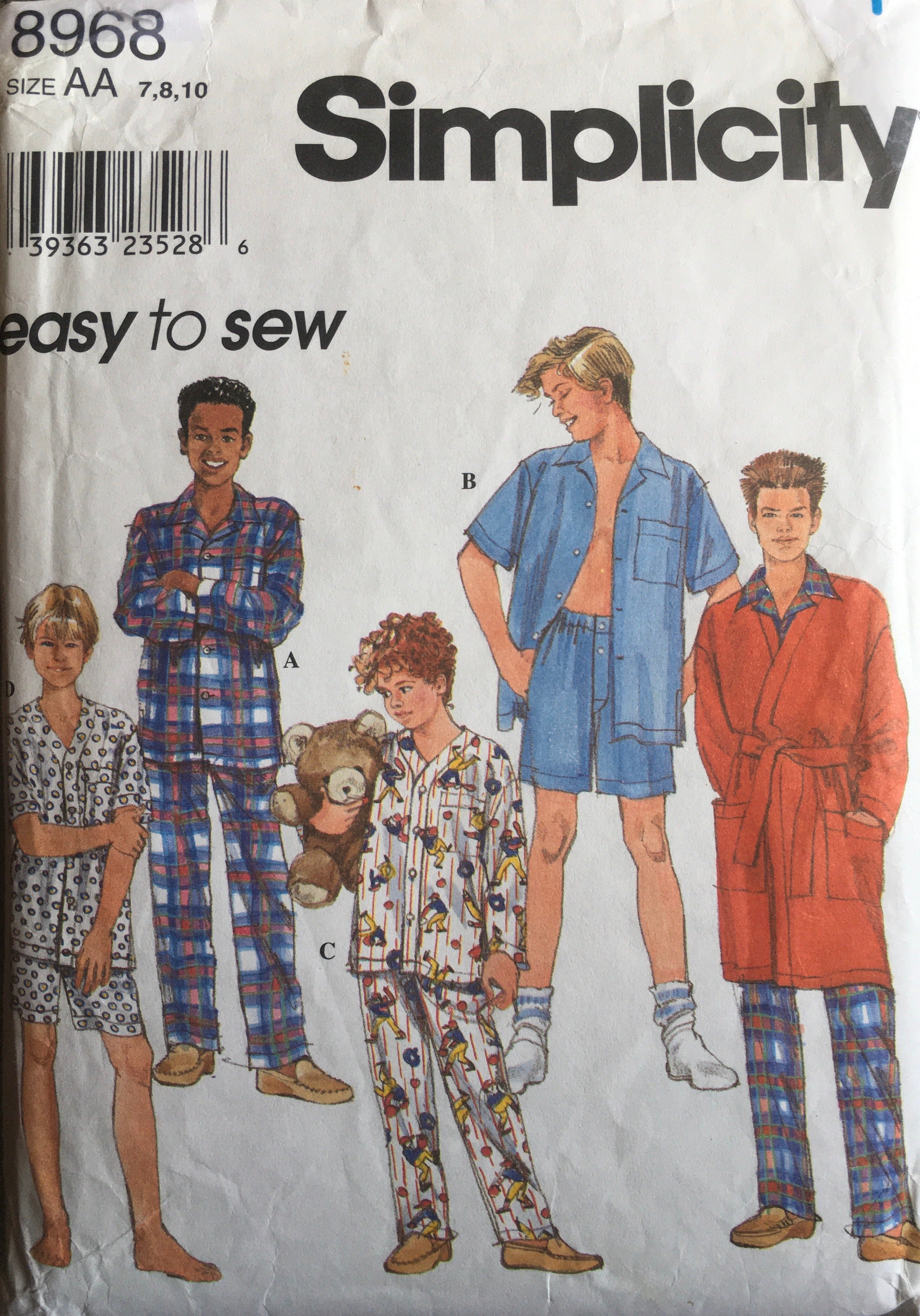 Simplicity 8968 Sewing Pattern (Vintage) CUT
