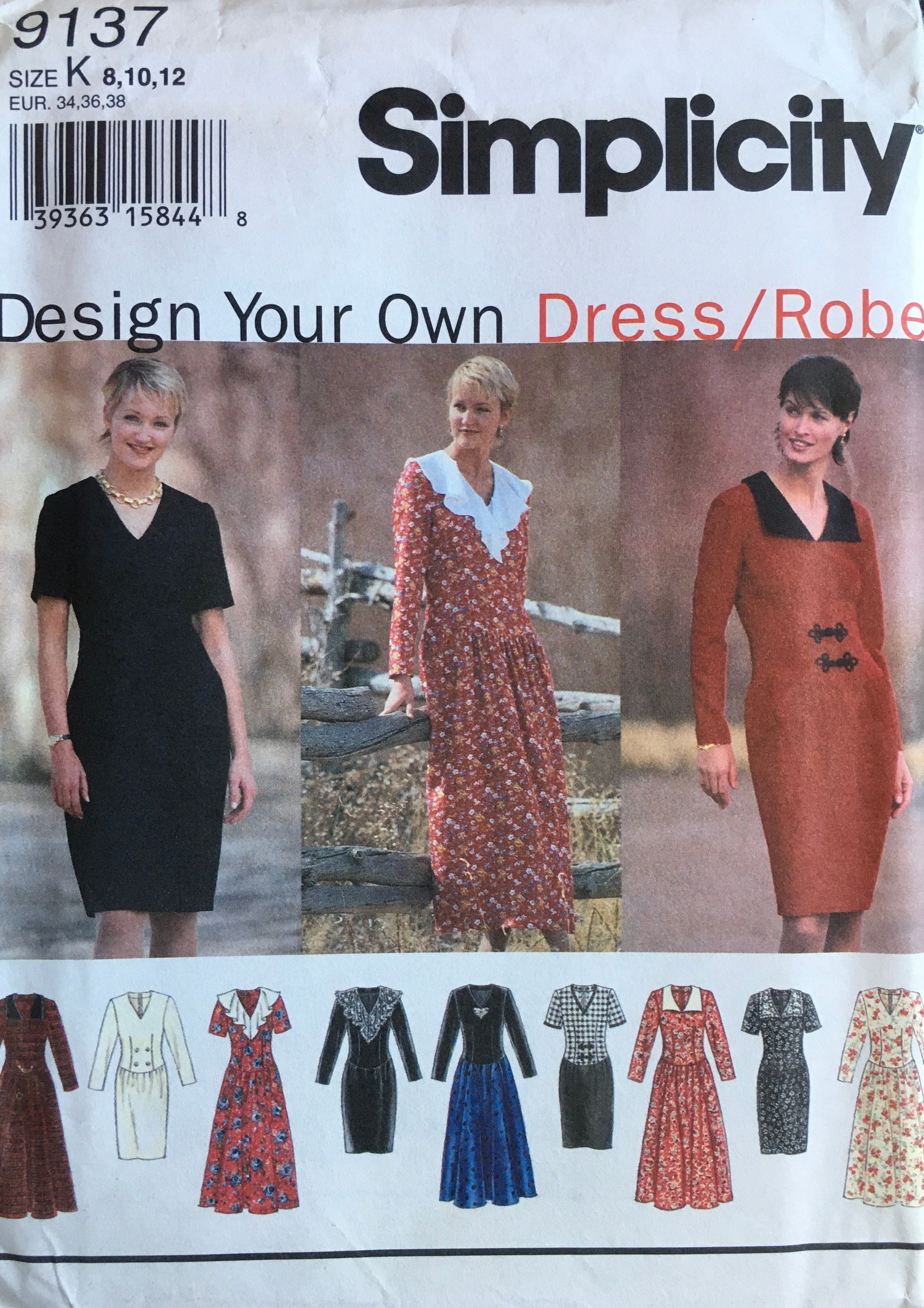 Simplicity 9137 Sewing Pattern (Vintage) UNCUT
