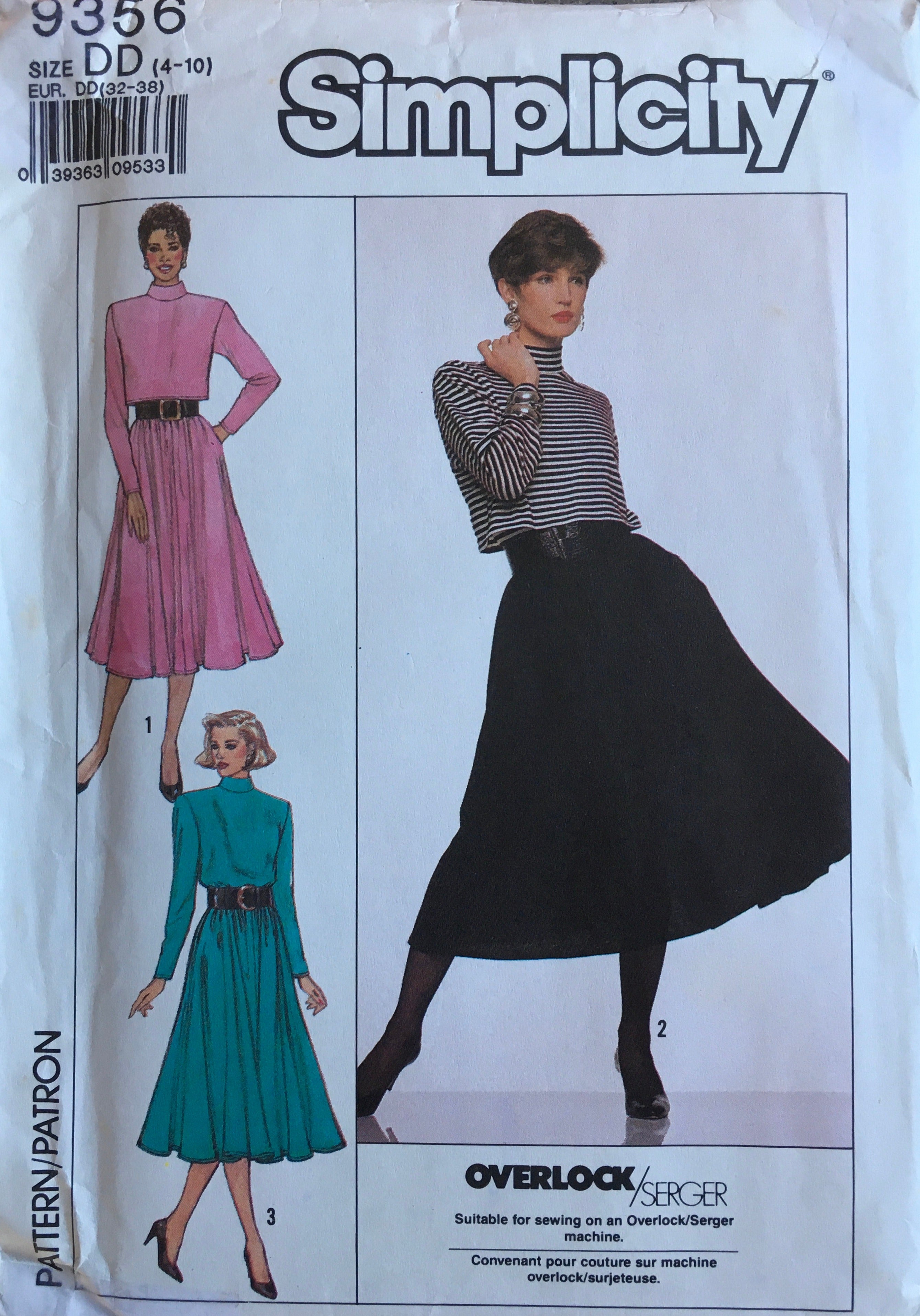 Simplicity 9356 Sewing Pattern (Vintage) UNCUT