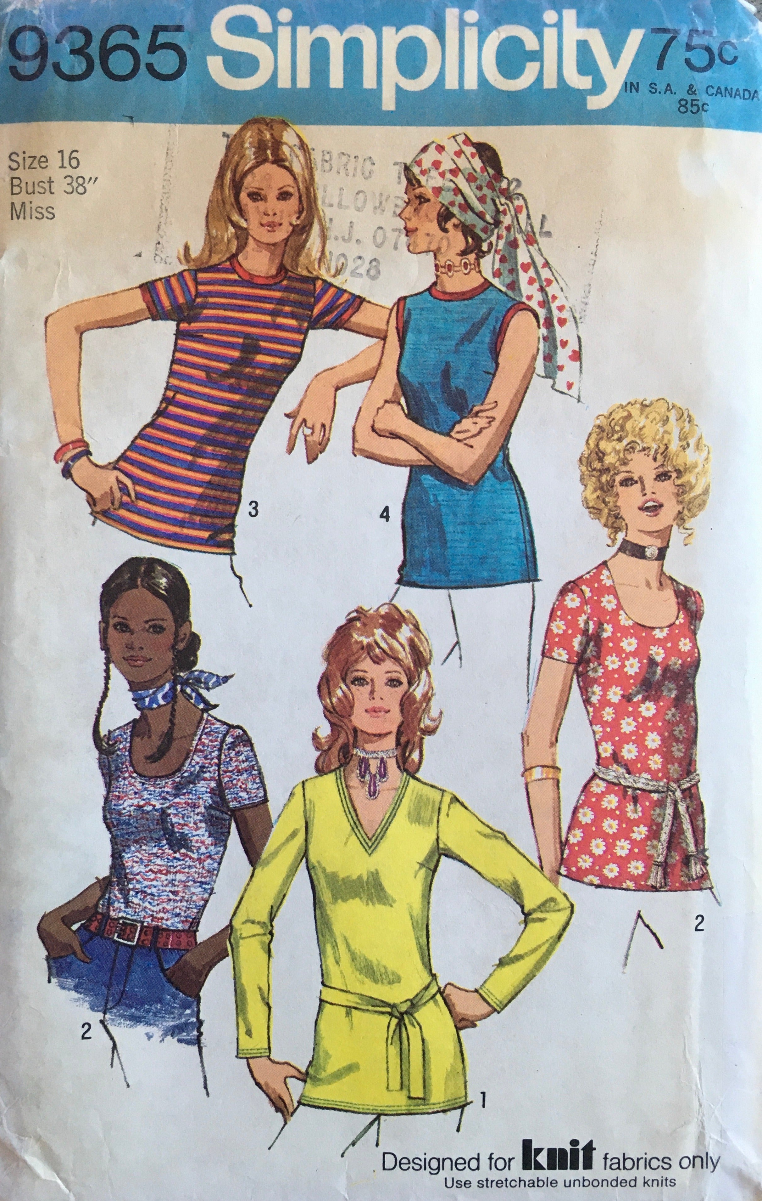 Simplicity 9365 Sewing Pattern (Vintage) UNCUT
