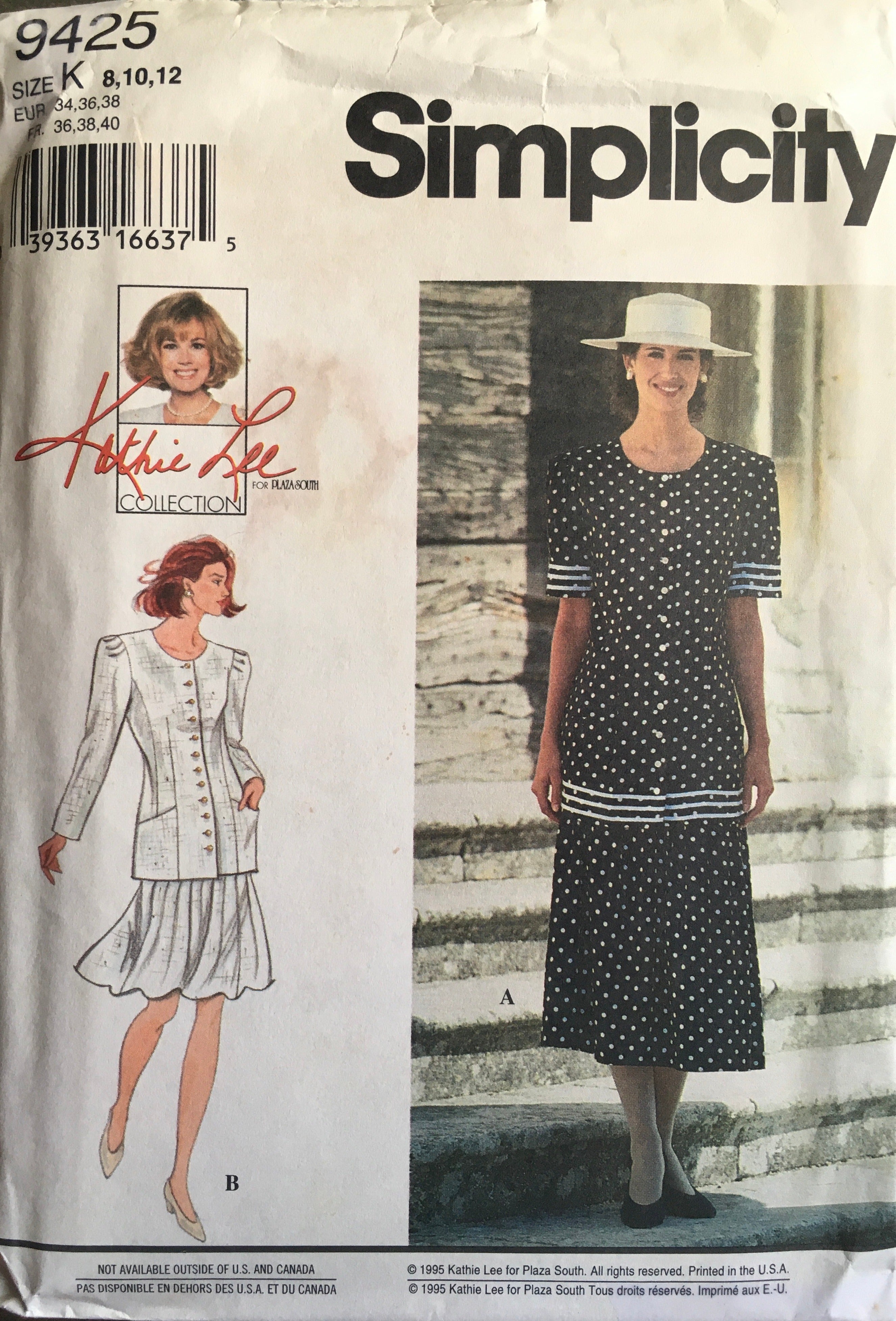Simplicity 9425 Sewing Pattern (Vintage) UNCUT
