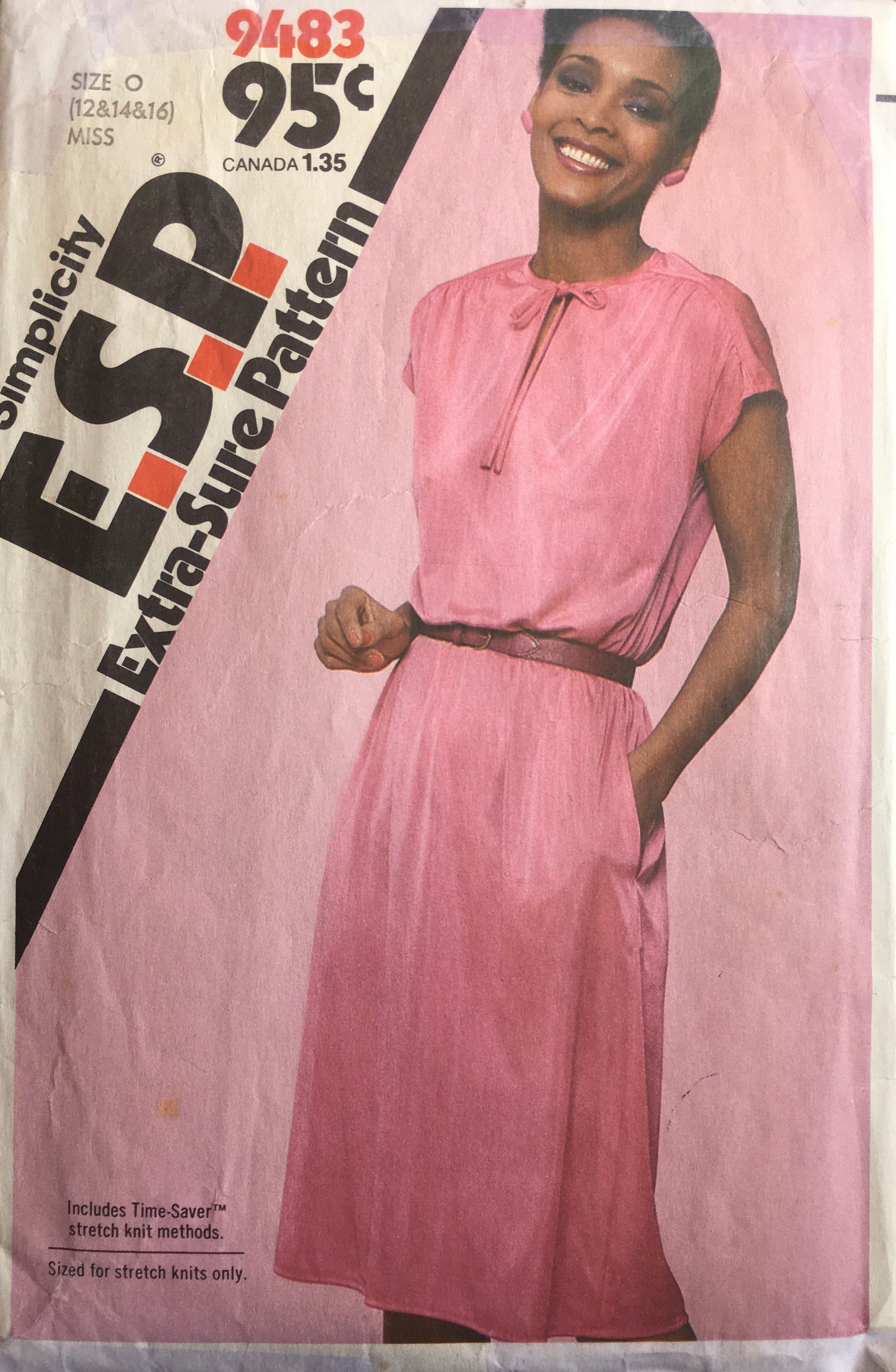 Simplicity 9483 Sewing Pattern (Vintage) CUT