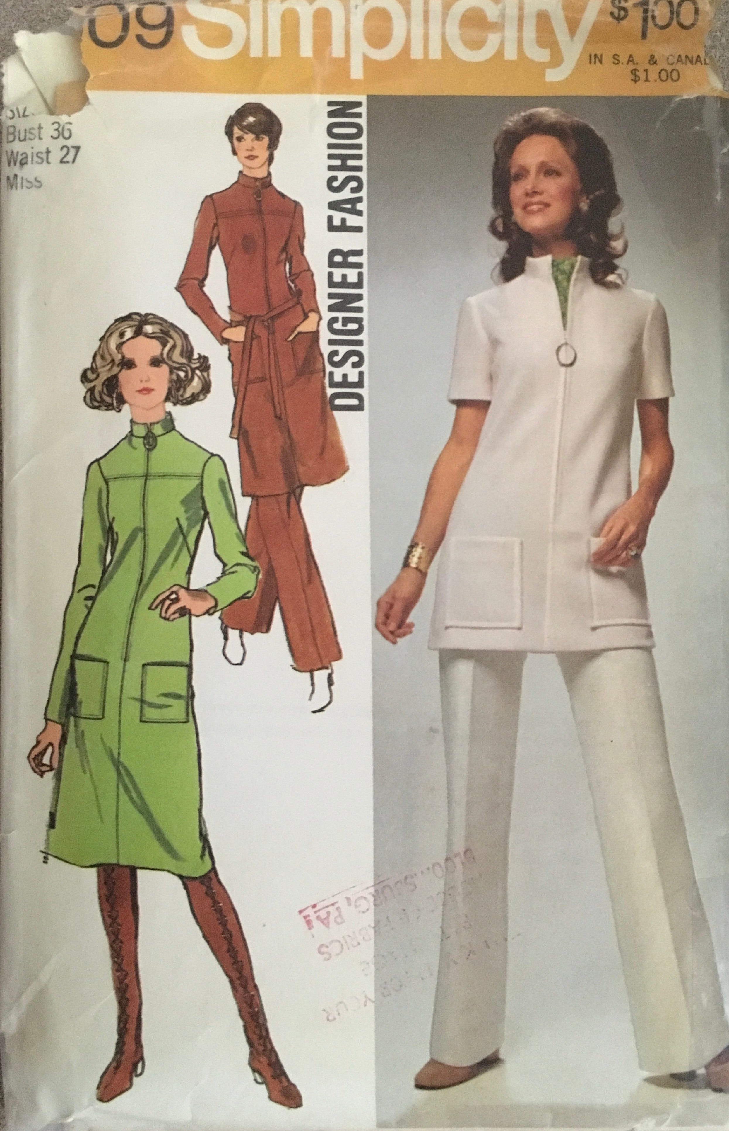 Simplicity 9509 Sewing Pattern (Vintage) CUT