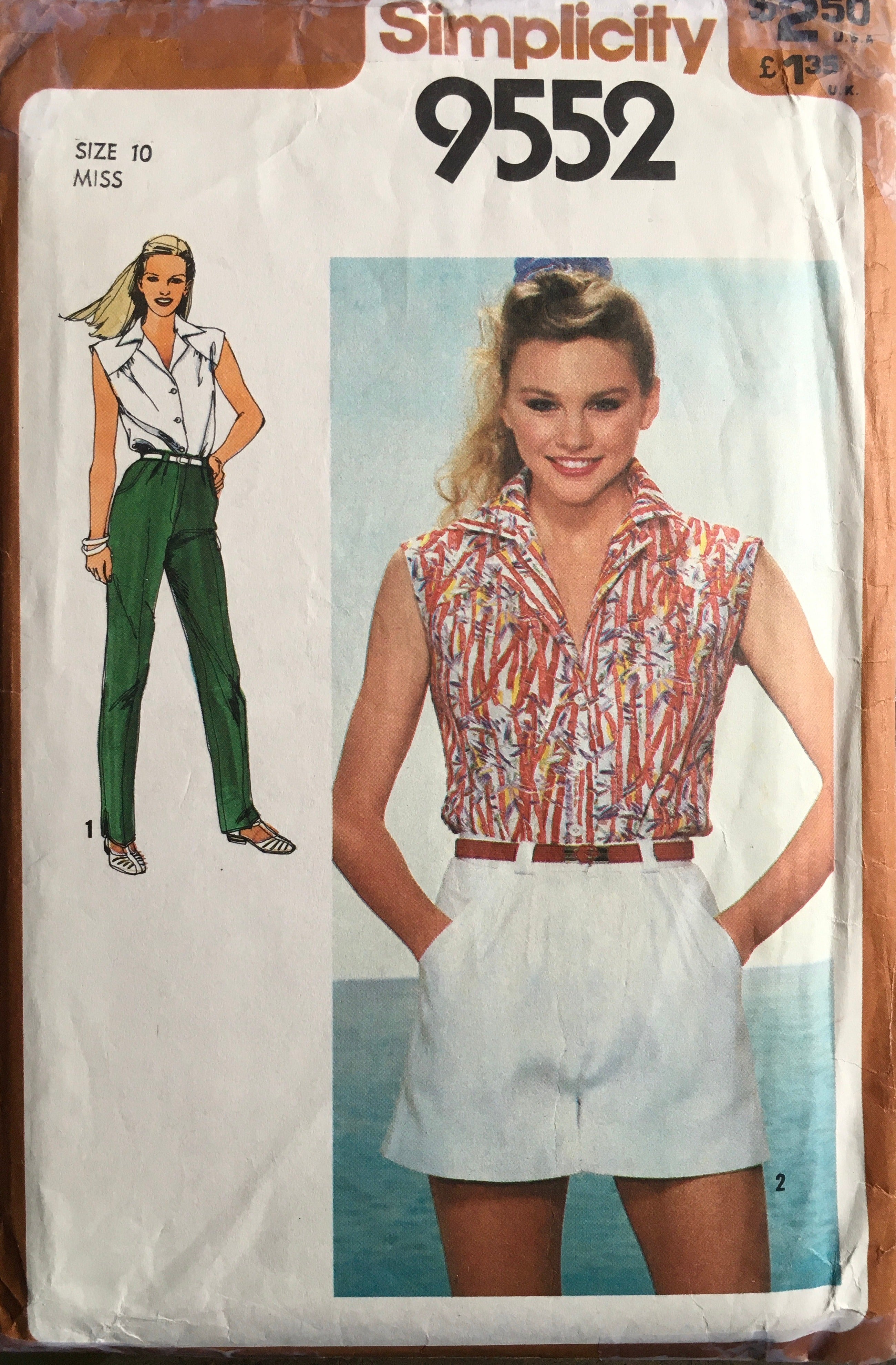 Simplicity 9552 Sewing Pattern (Vintage) CUT