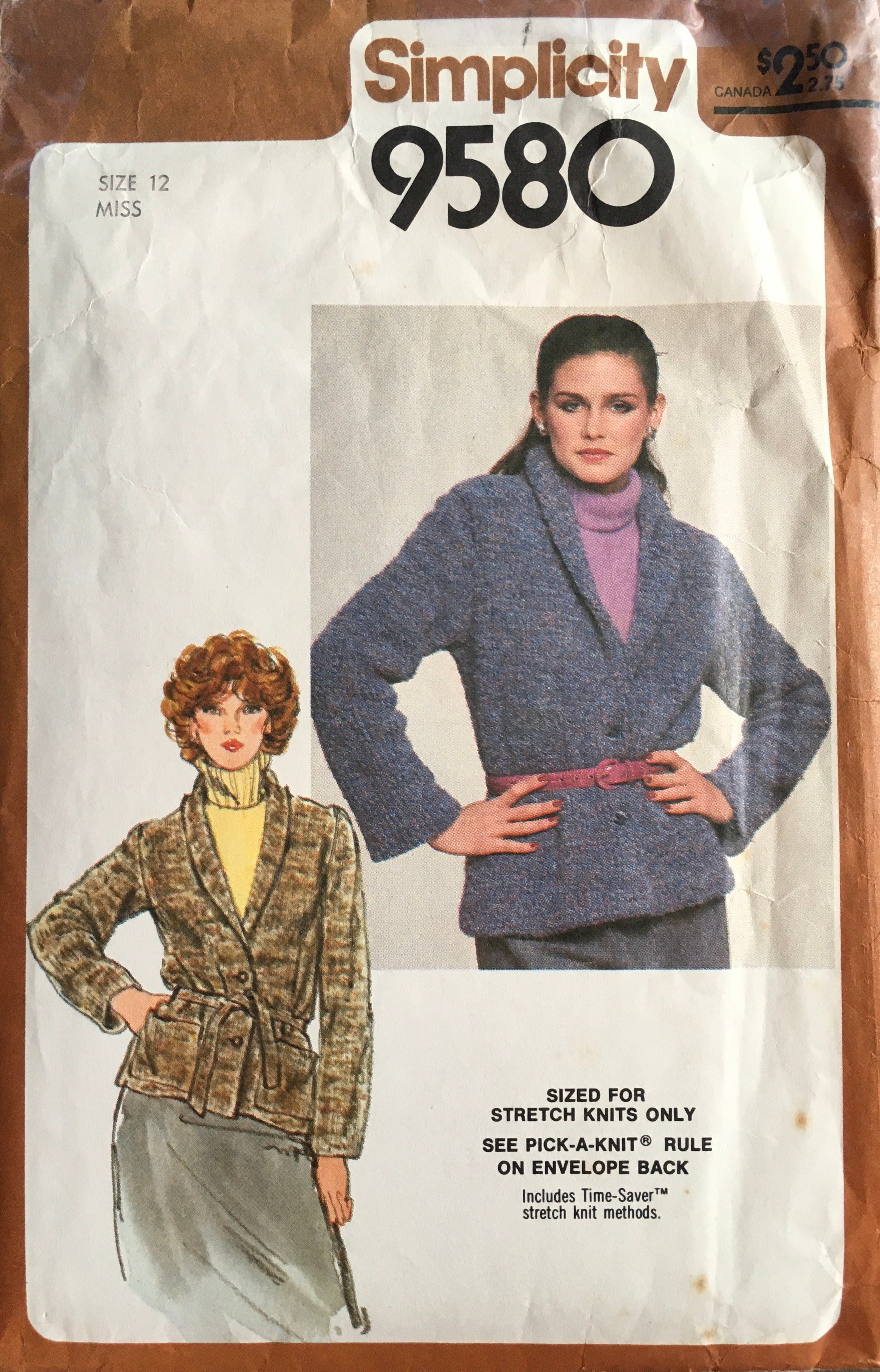 Simplicity 9580 Sewing Pattern (Vintage) CUT