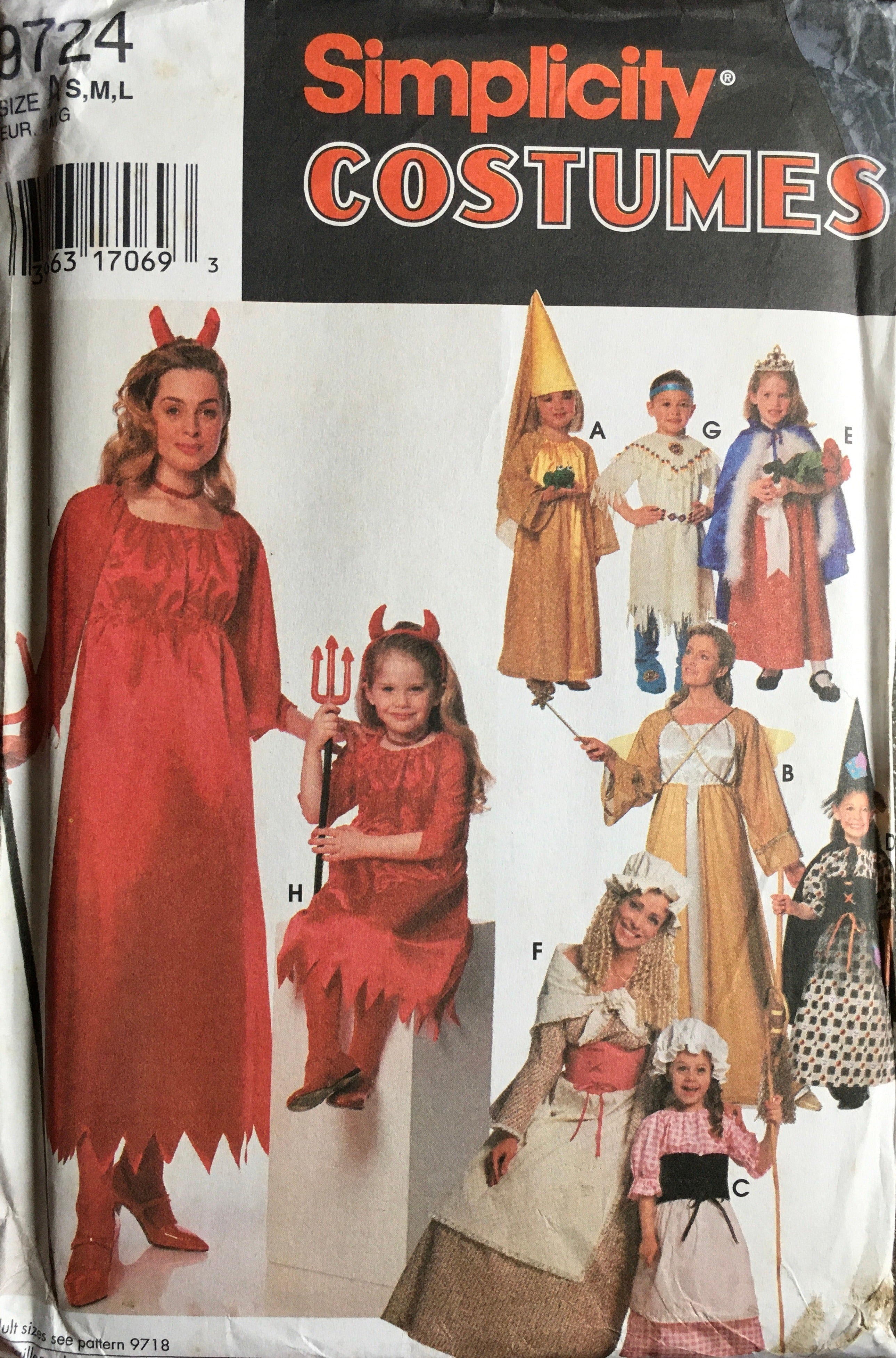 Simplicity 9724 Sewing Pattern (Vintage) UNCUT