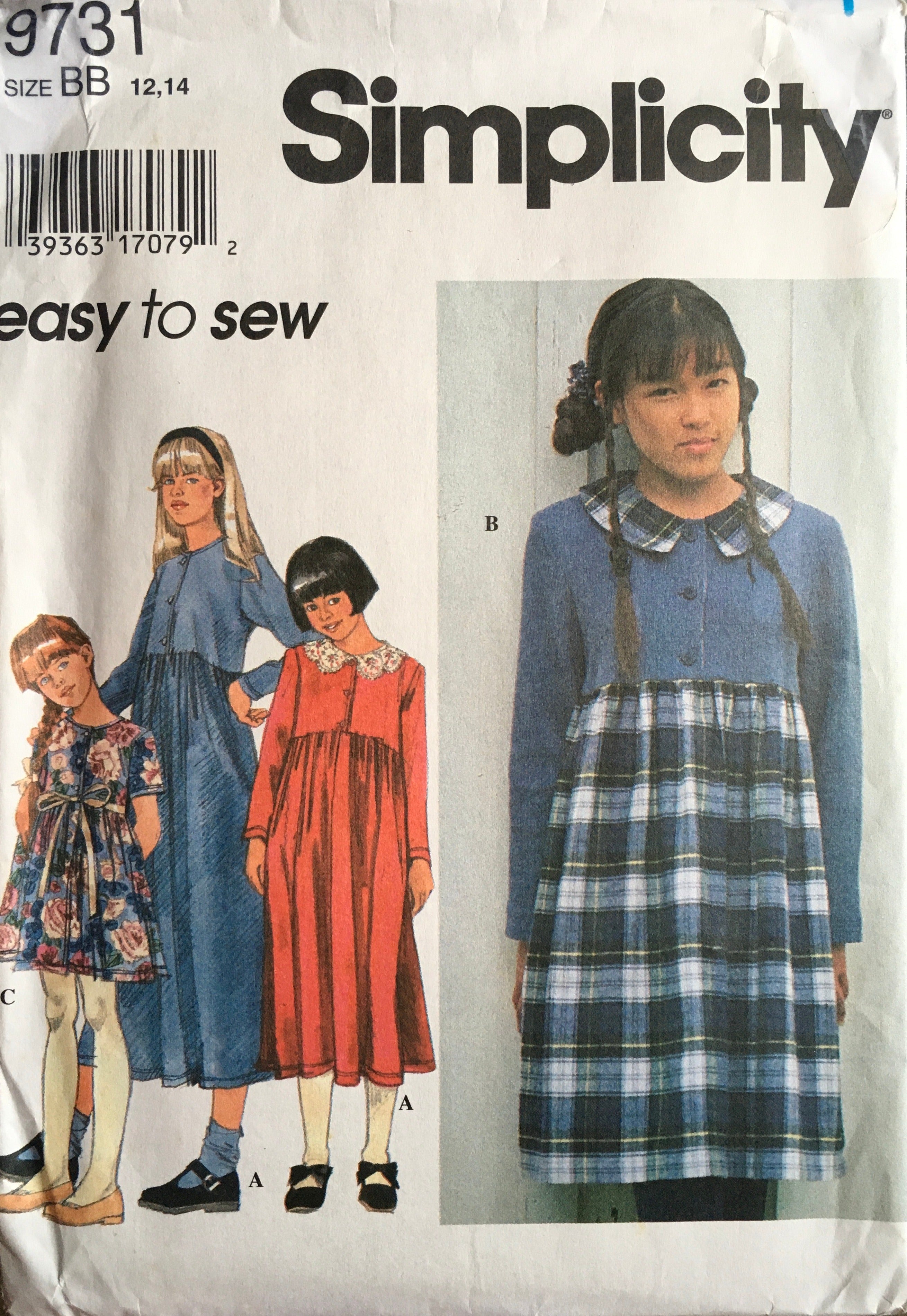 Simplicity 9731 Sewing Pattern (Vintage) UNCUT