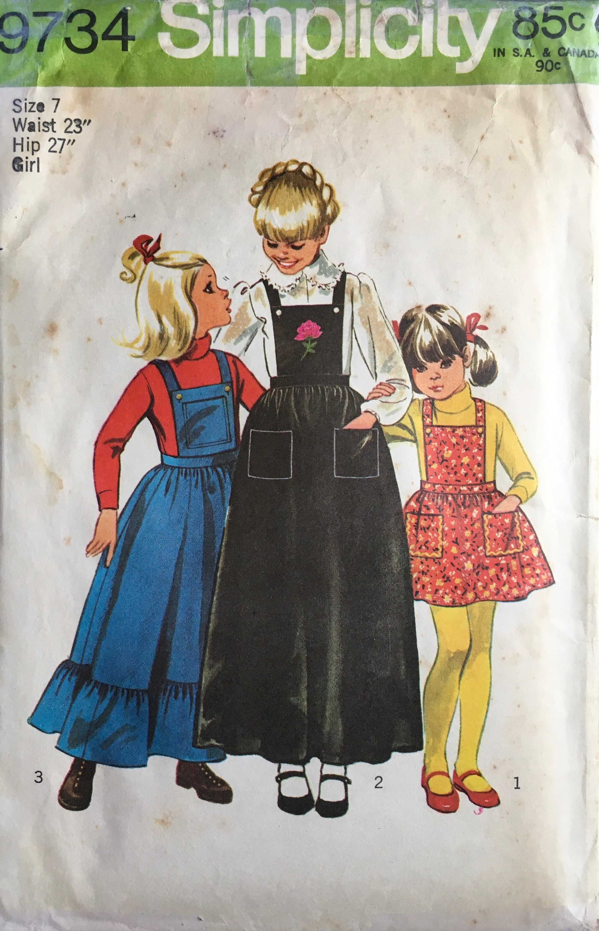 Simplicity 9734 Sewing Pattern (Vintage) CUT