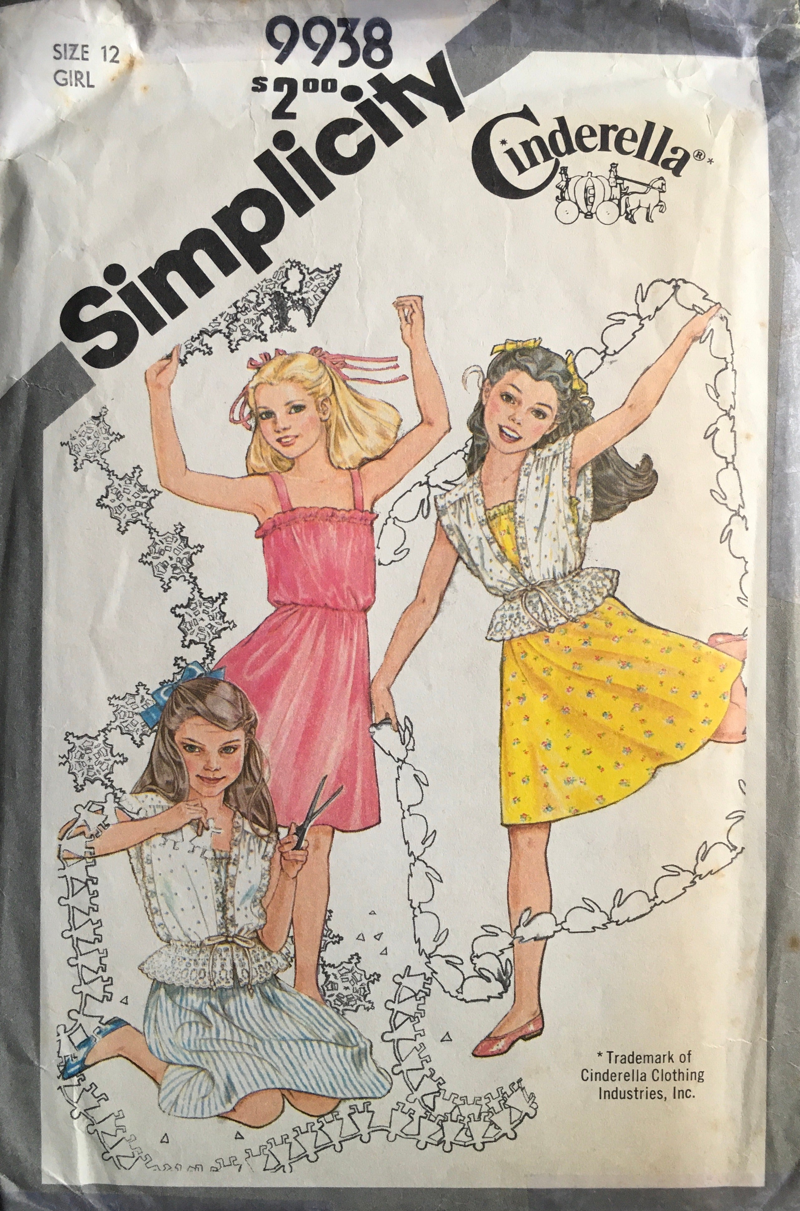 Simplicity 9938 Sewing Pattern (Vintage) CUT