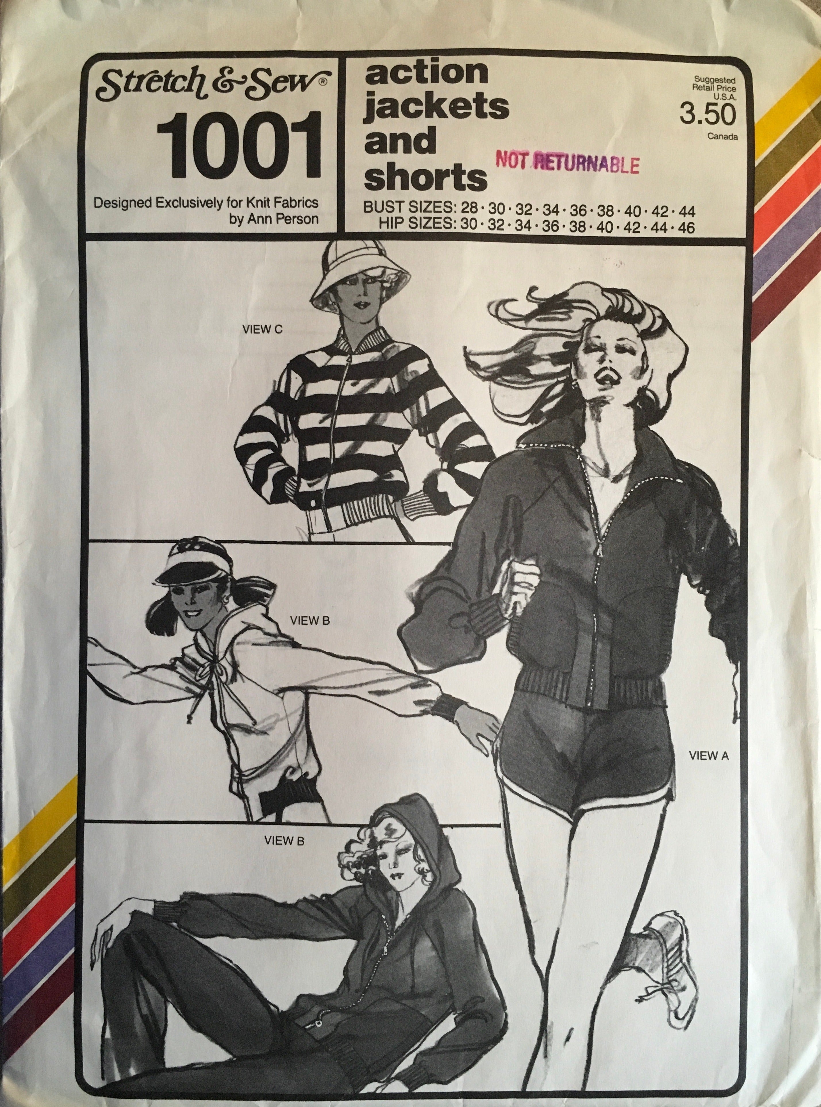 Stretch & Sew 1001 Sewing Pattern (Vintage) UNCUT