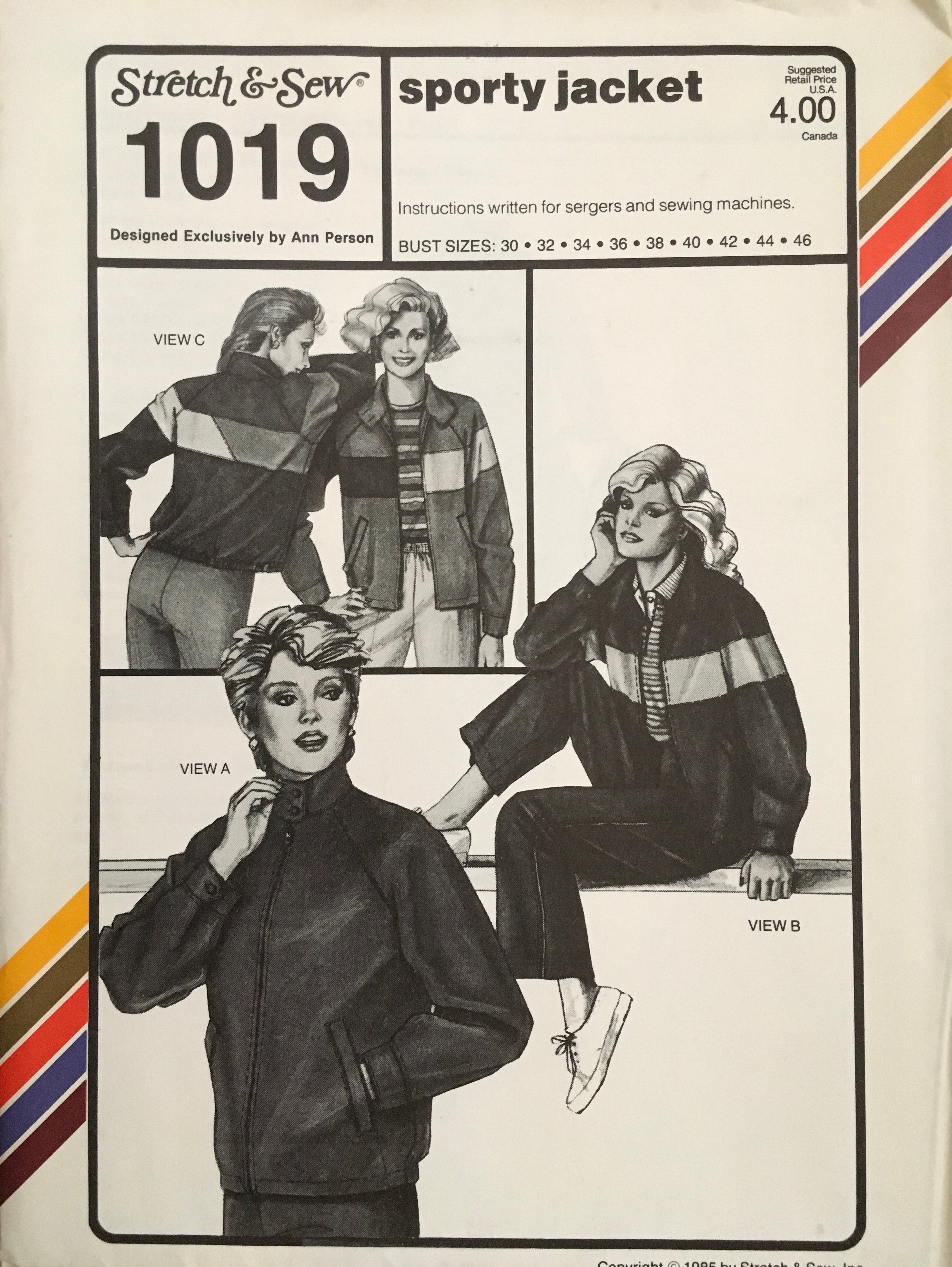 Stretch & Sew 1019 Sewing Pattern (Vintage) UNCUT