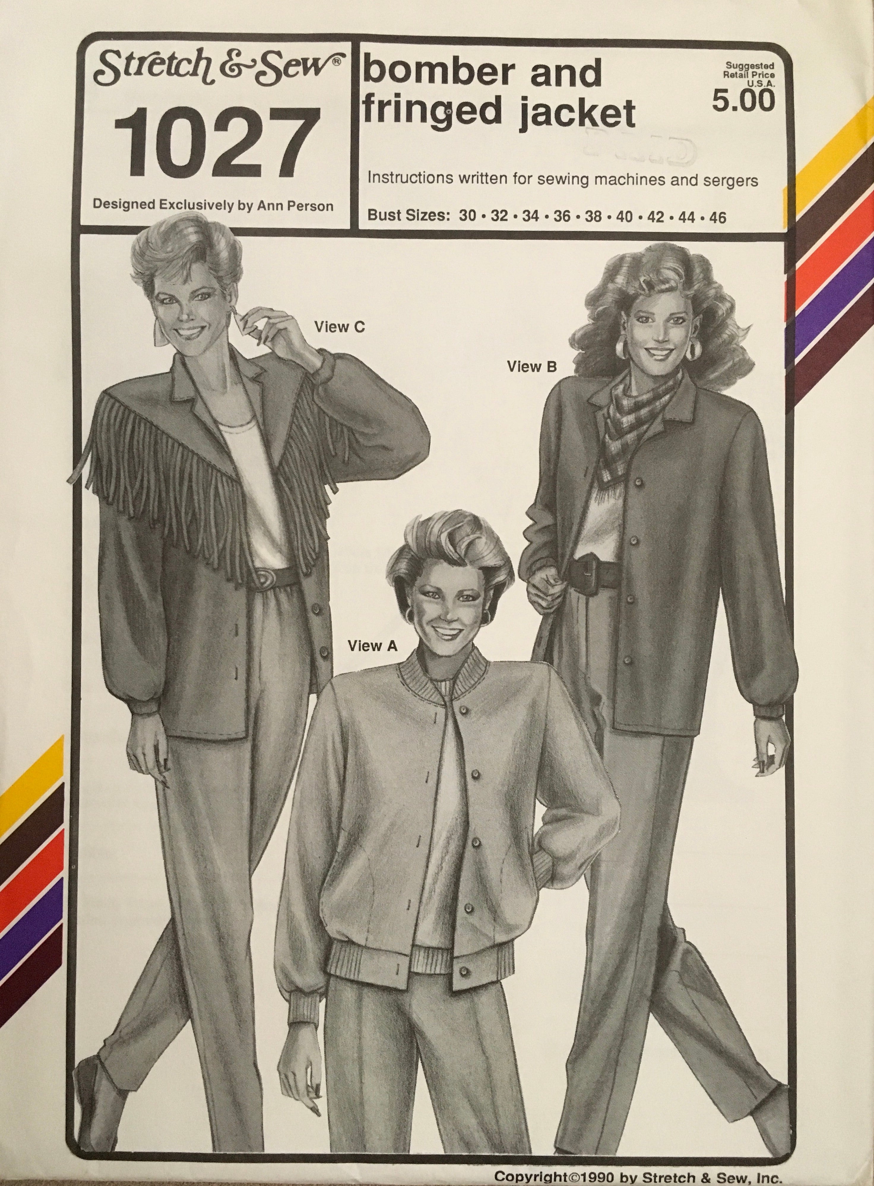 Stretch & Sew 1027 Sewing Pattern (Vintage) UNCUT