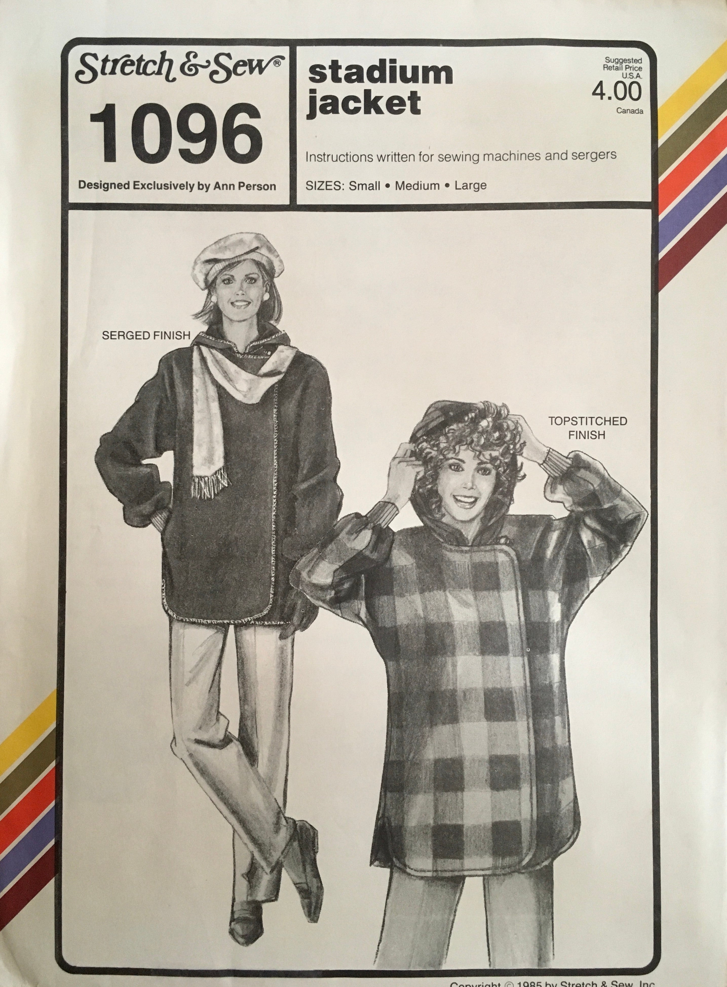 Stretch & Sew 1096 Sewing Pattern (Vintage) UNCUT