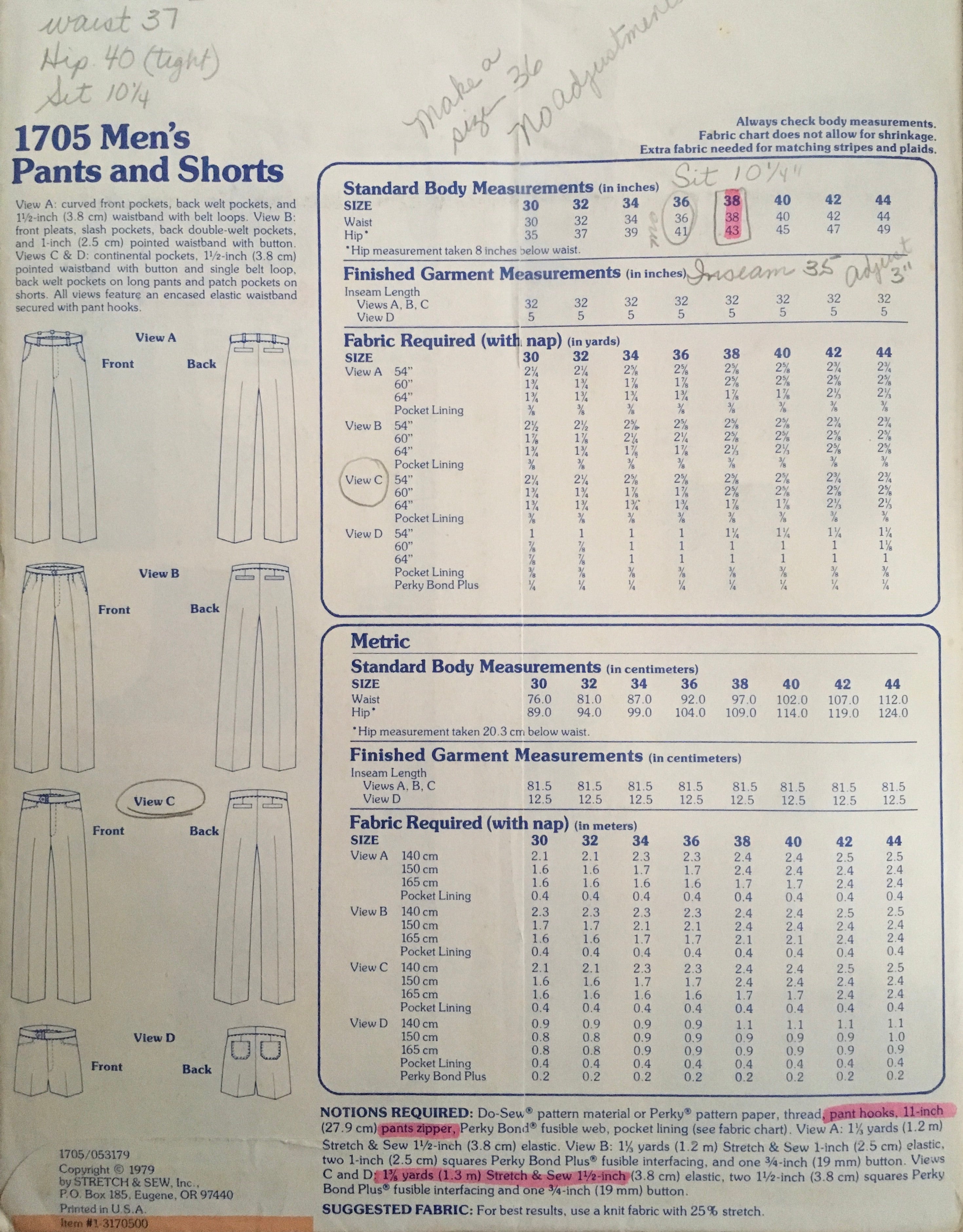 Stretch & Sew 1705 Sewing Pattern (Vintage) UNCUT
