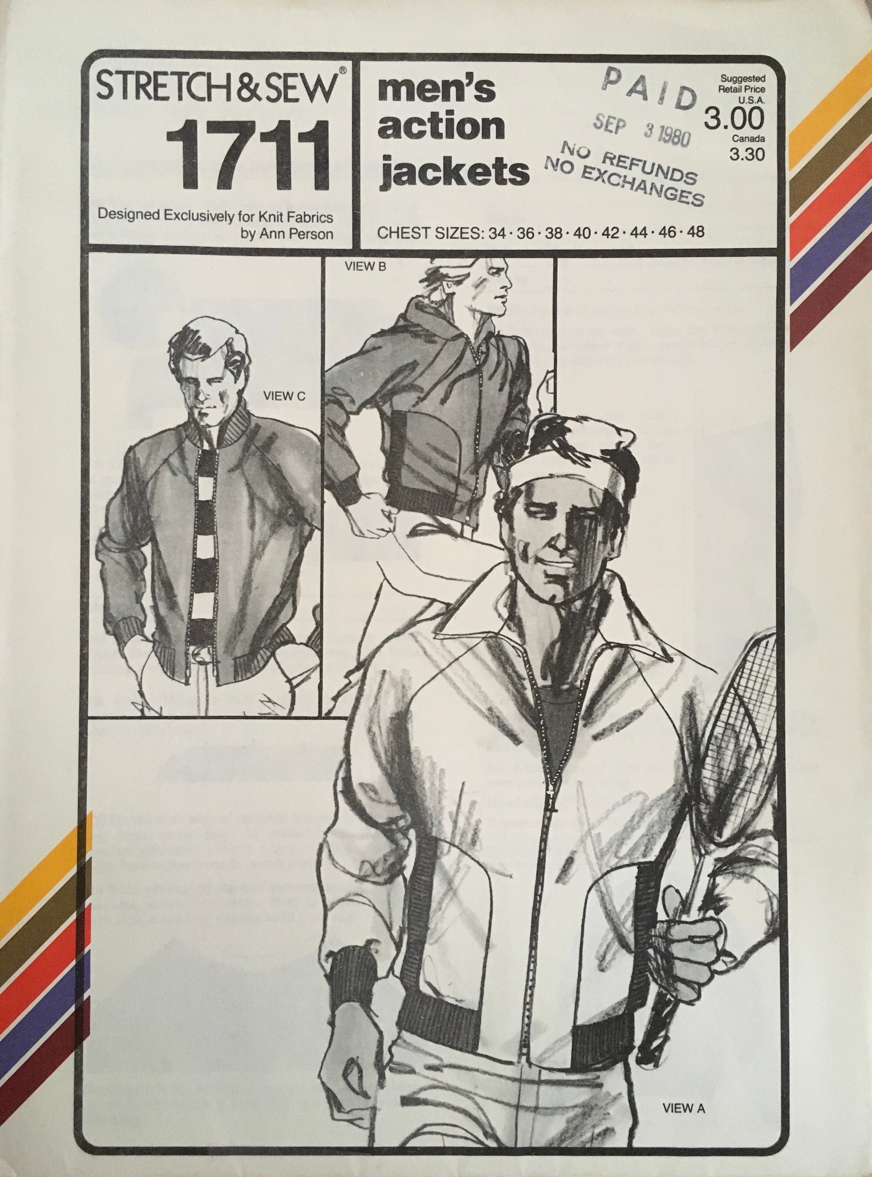 Stretch & Sew 1711 Sewing Pattern (Vintage) UNCUT