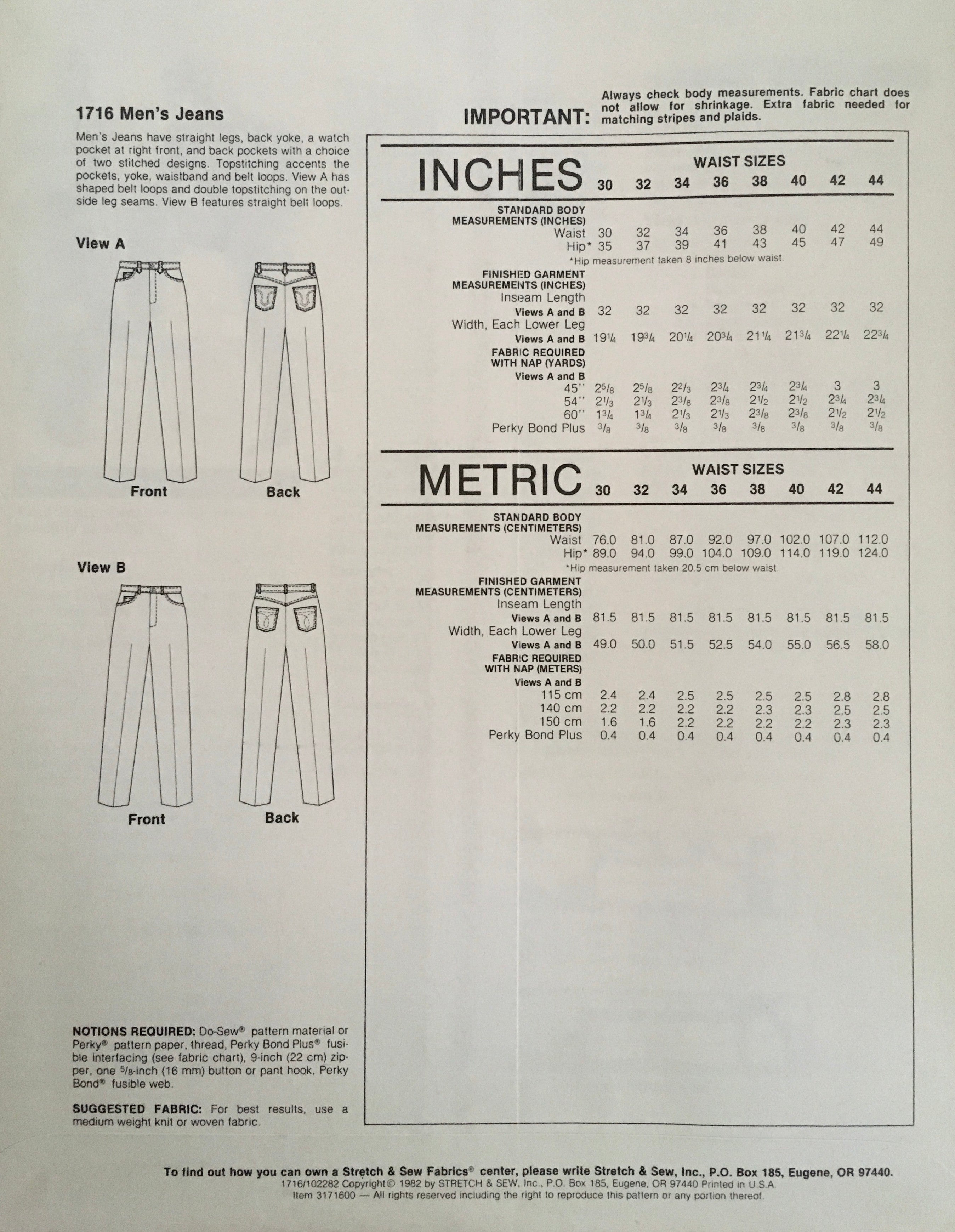 Stretch & Sew 1716 Sewing Pattern (Vintage) UNCUT
