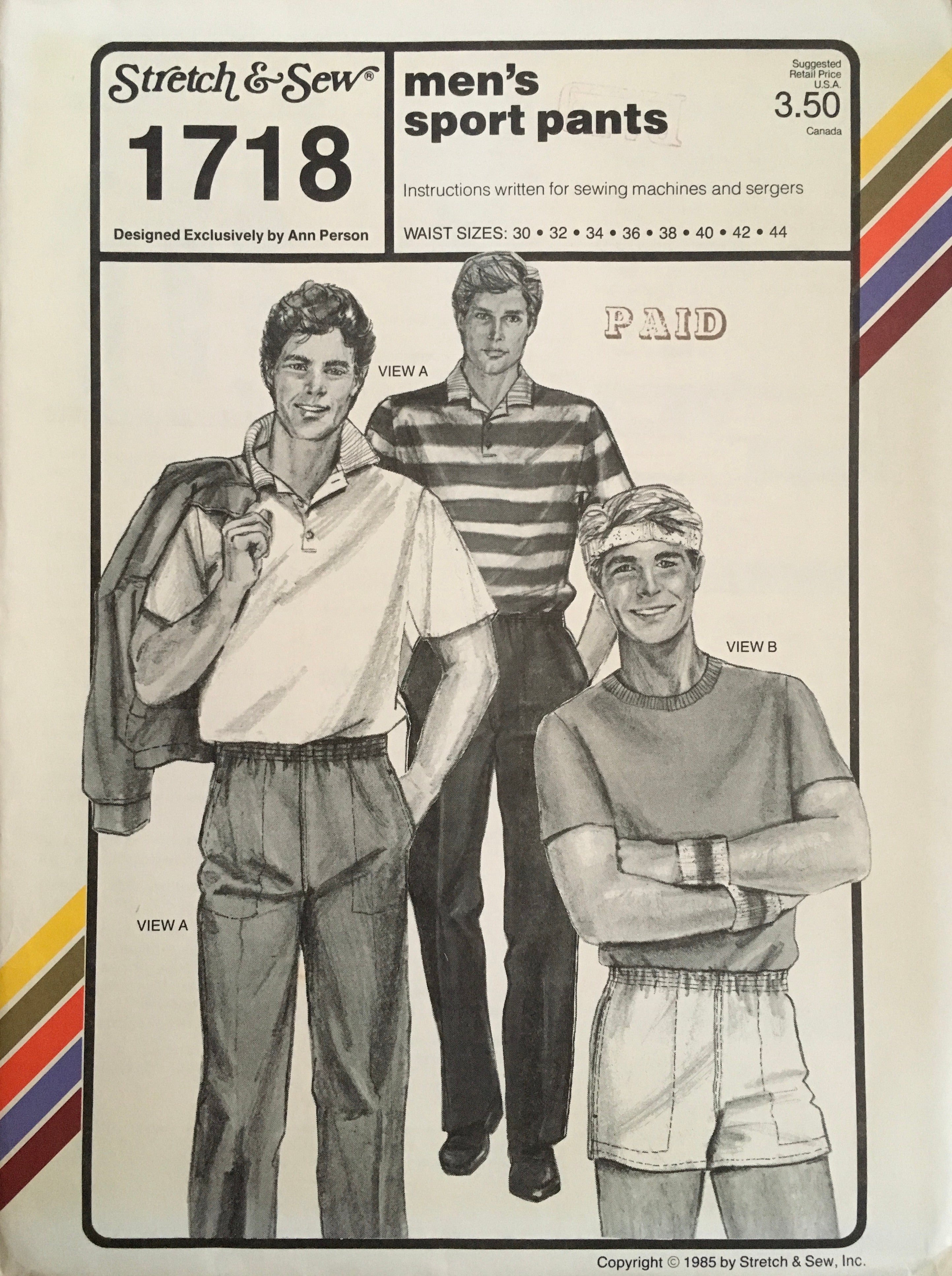 Stretch & Sew 1718 Sewing Pattern (Vintage) UNCUT