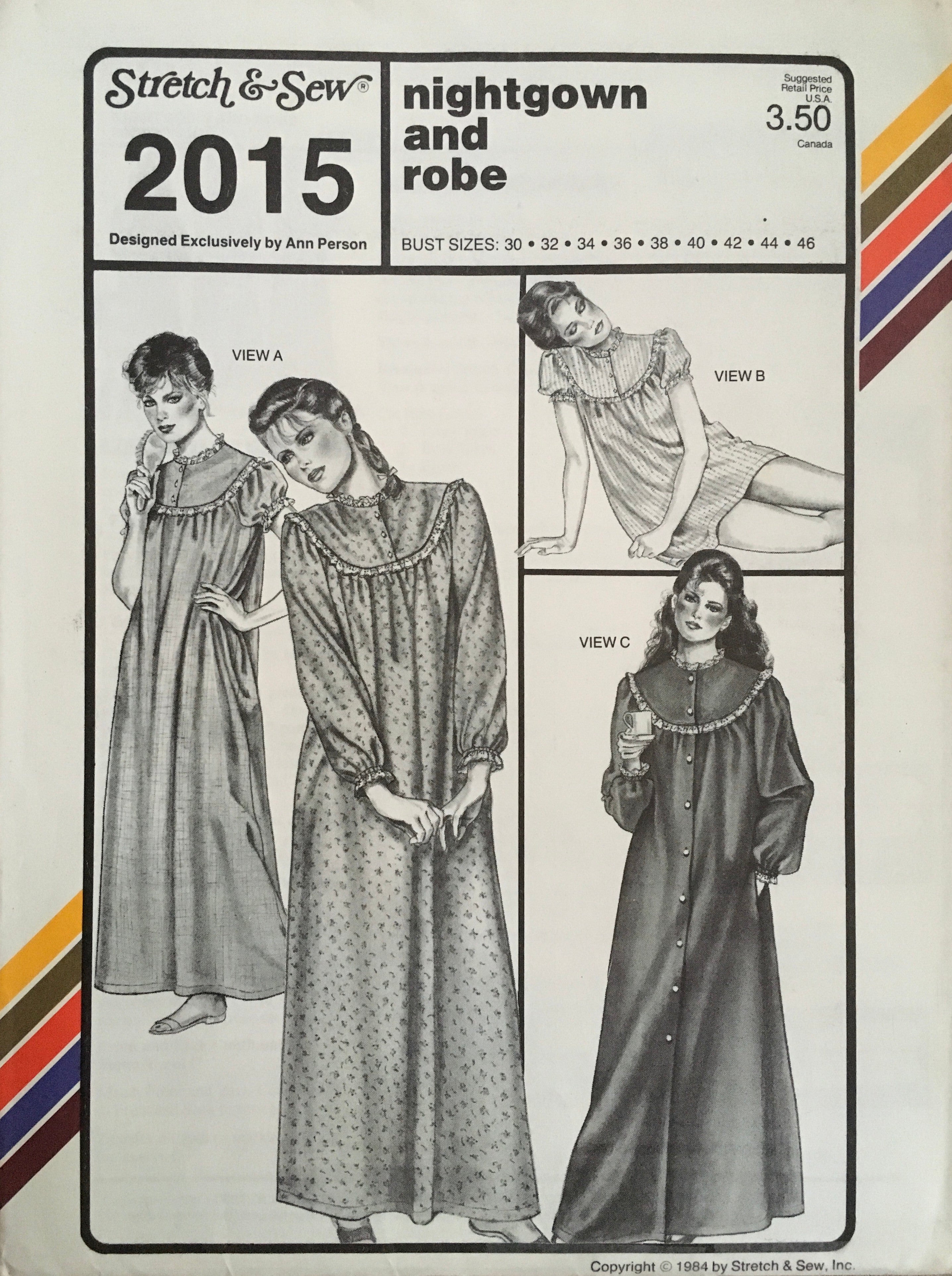 Stretch & Sew 2015 Sewing Pattern (Vintage) UNCUT