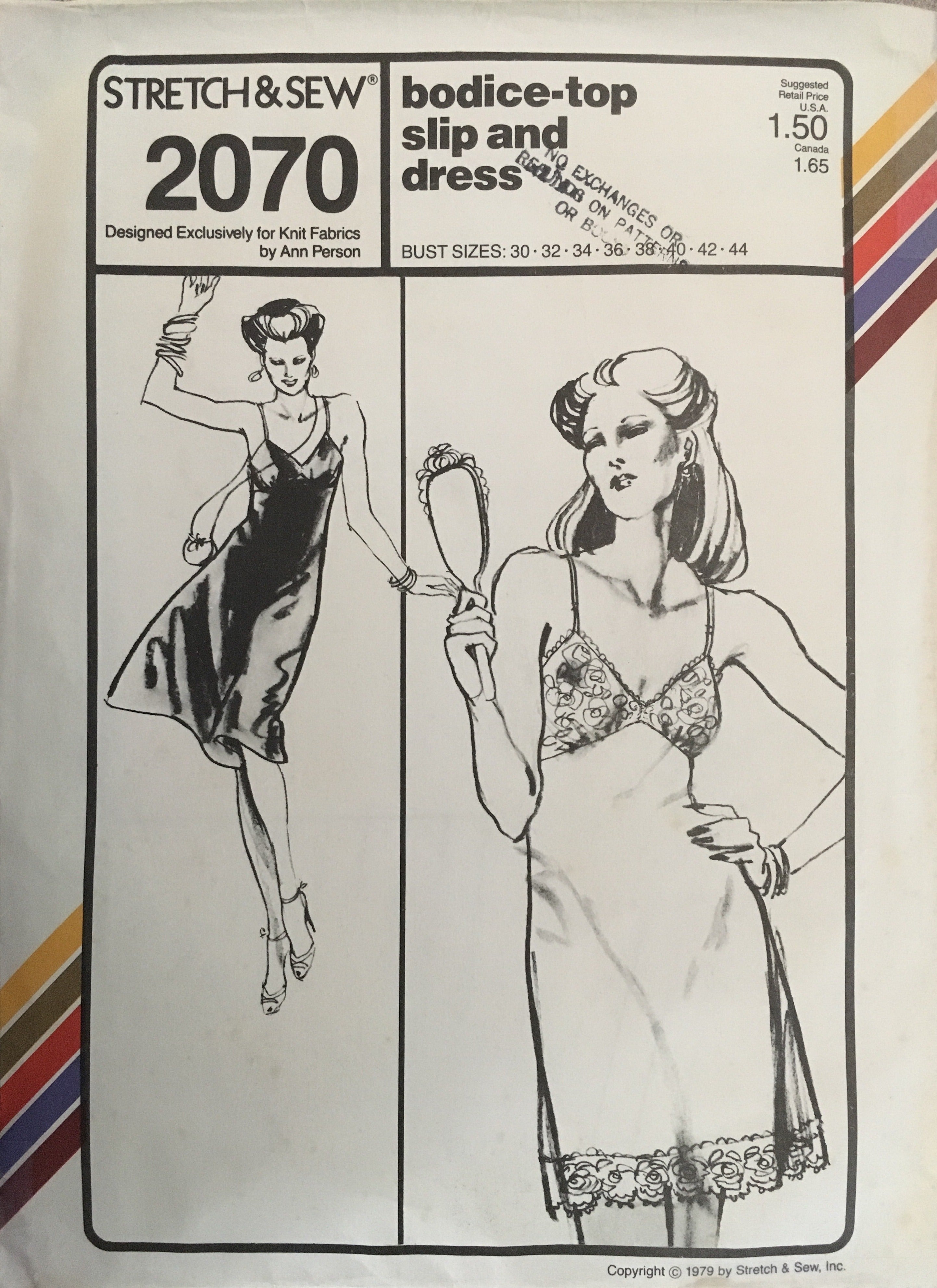 Stretch & Sew 2070 Sewing Pattern (Vintage) UNCUT