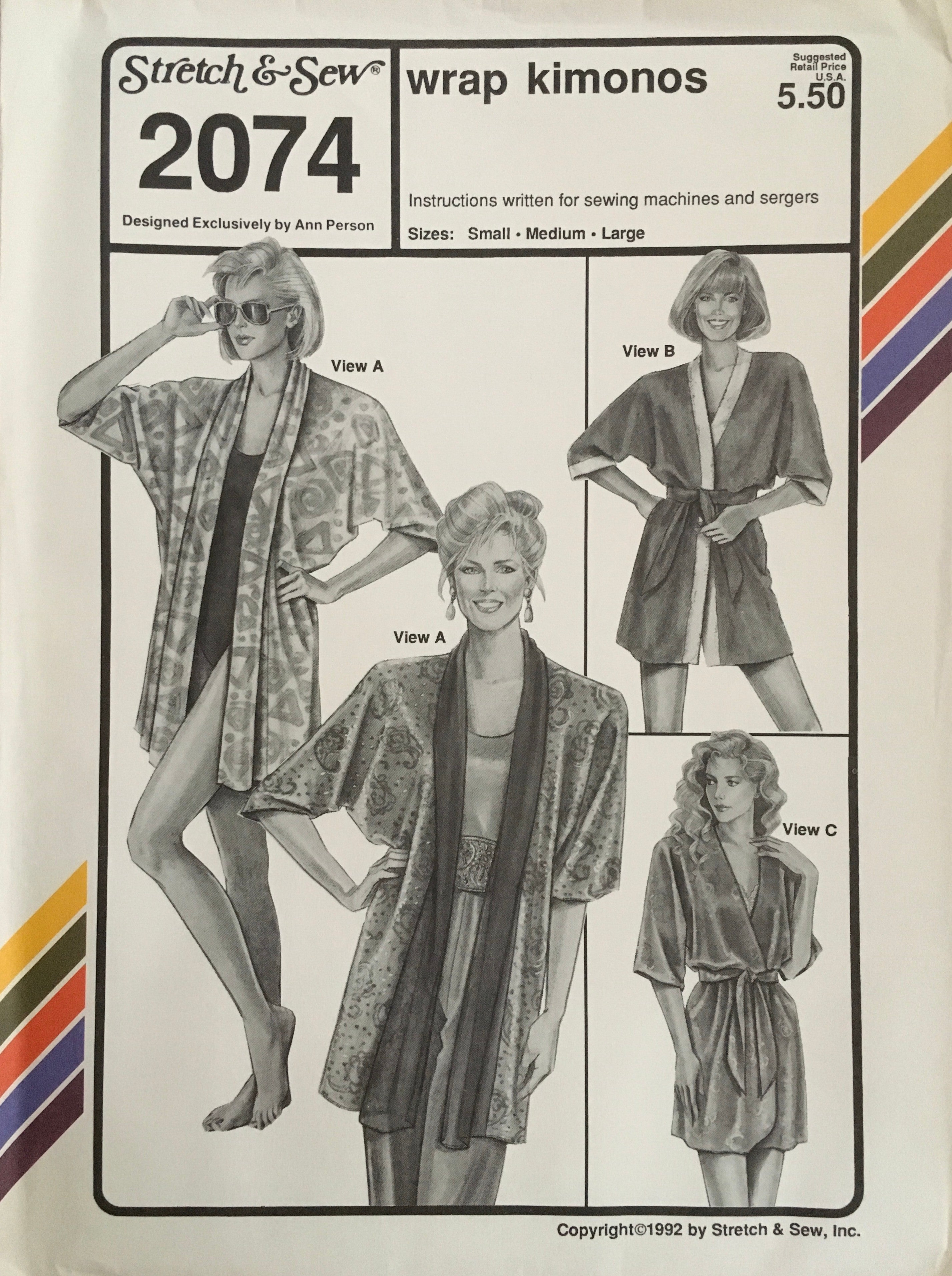 Stretch & Sew 2074 Sewing Pattern (Vintage) UNCUT