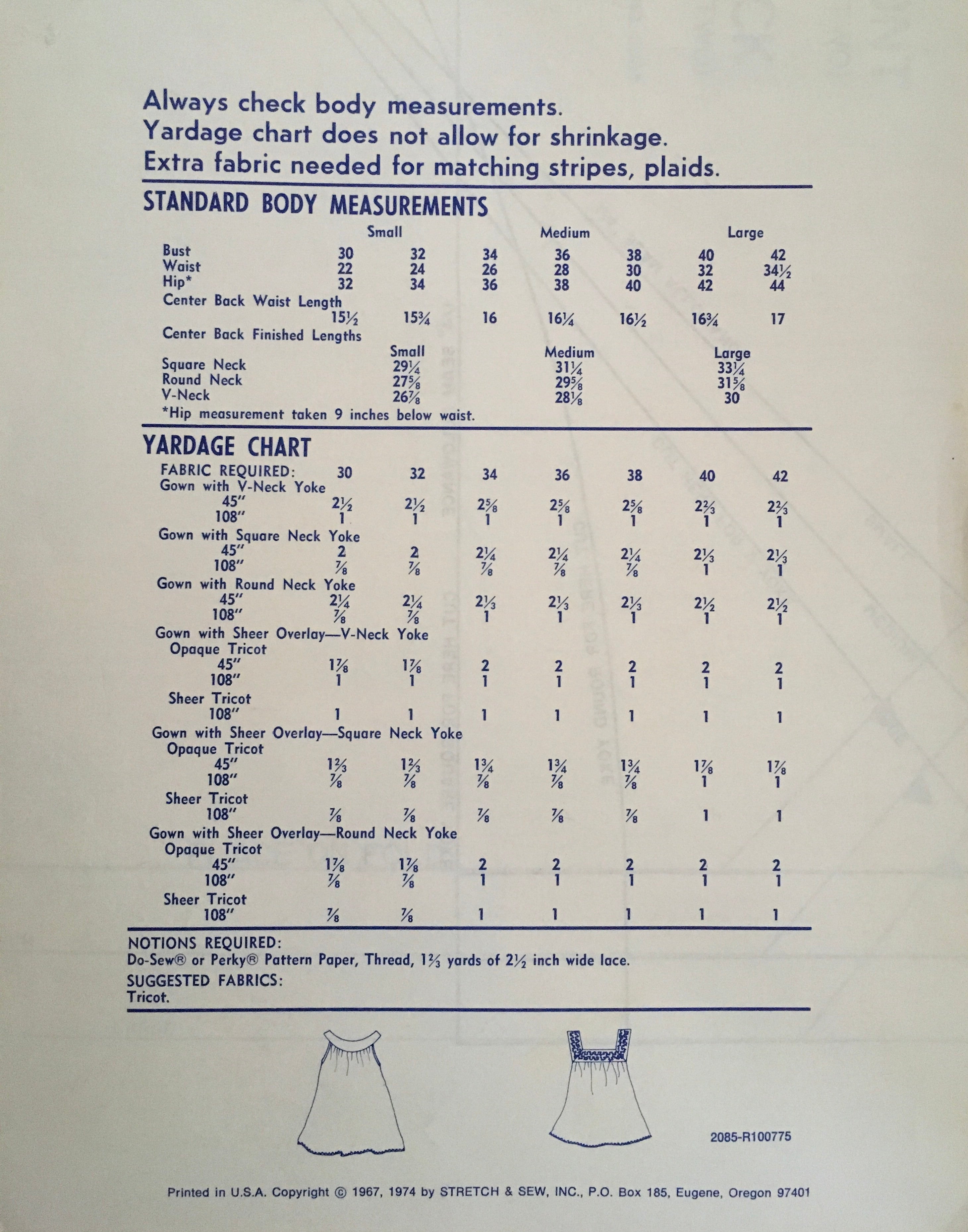 Stretch & Sew 2085 Sewing Pattern (Vintage) UNCUT