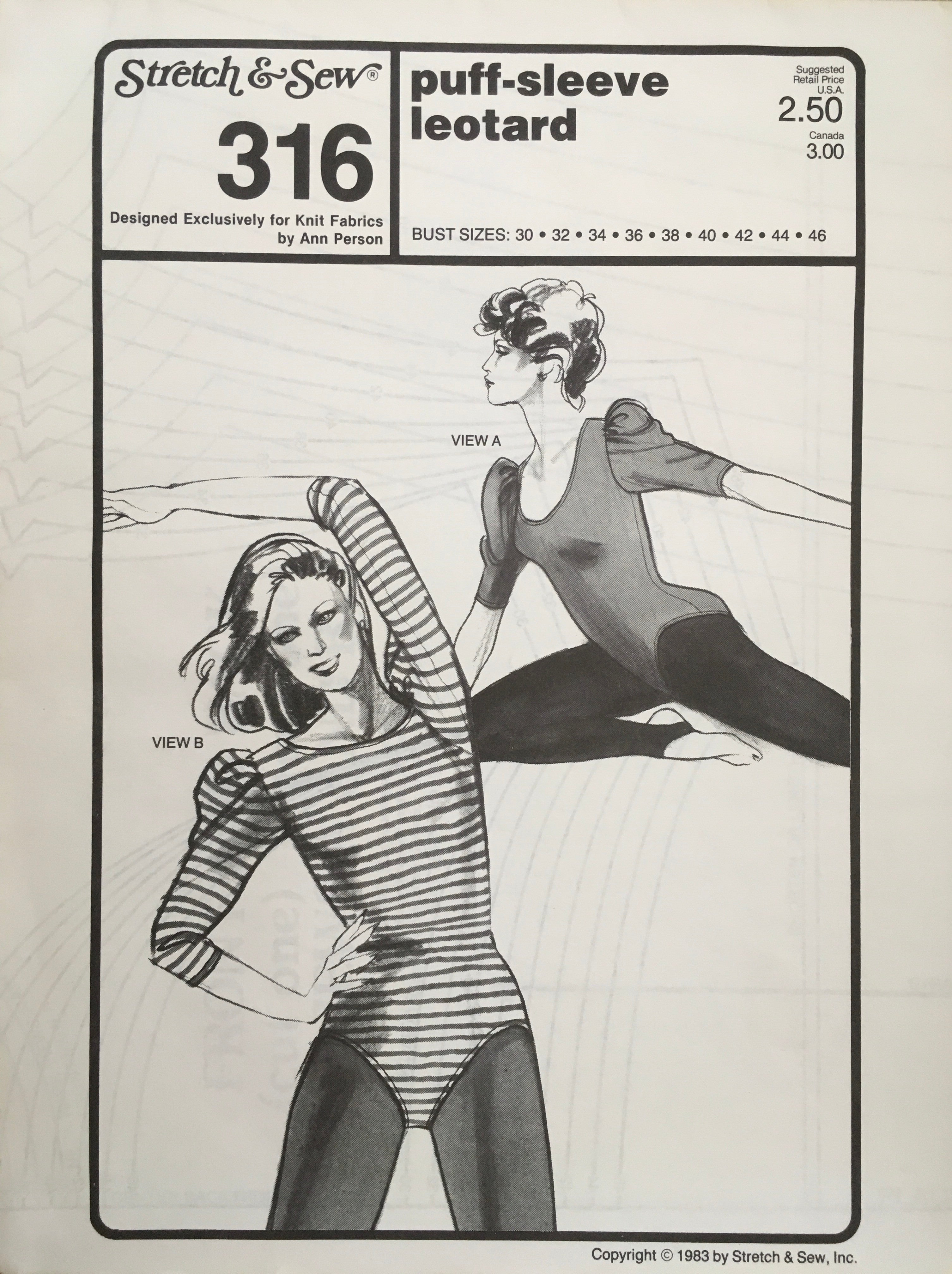 Stretch & Sew 316 Sewing Pattern (Vintage) UNCUT
