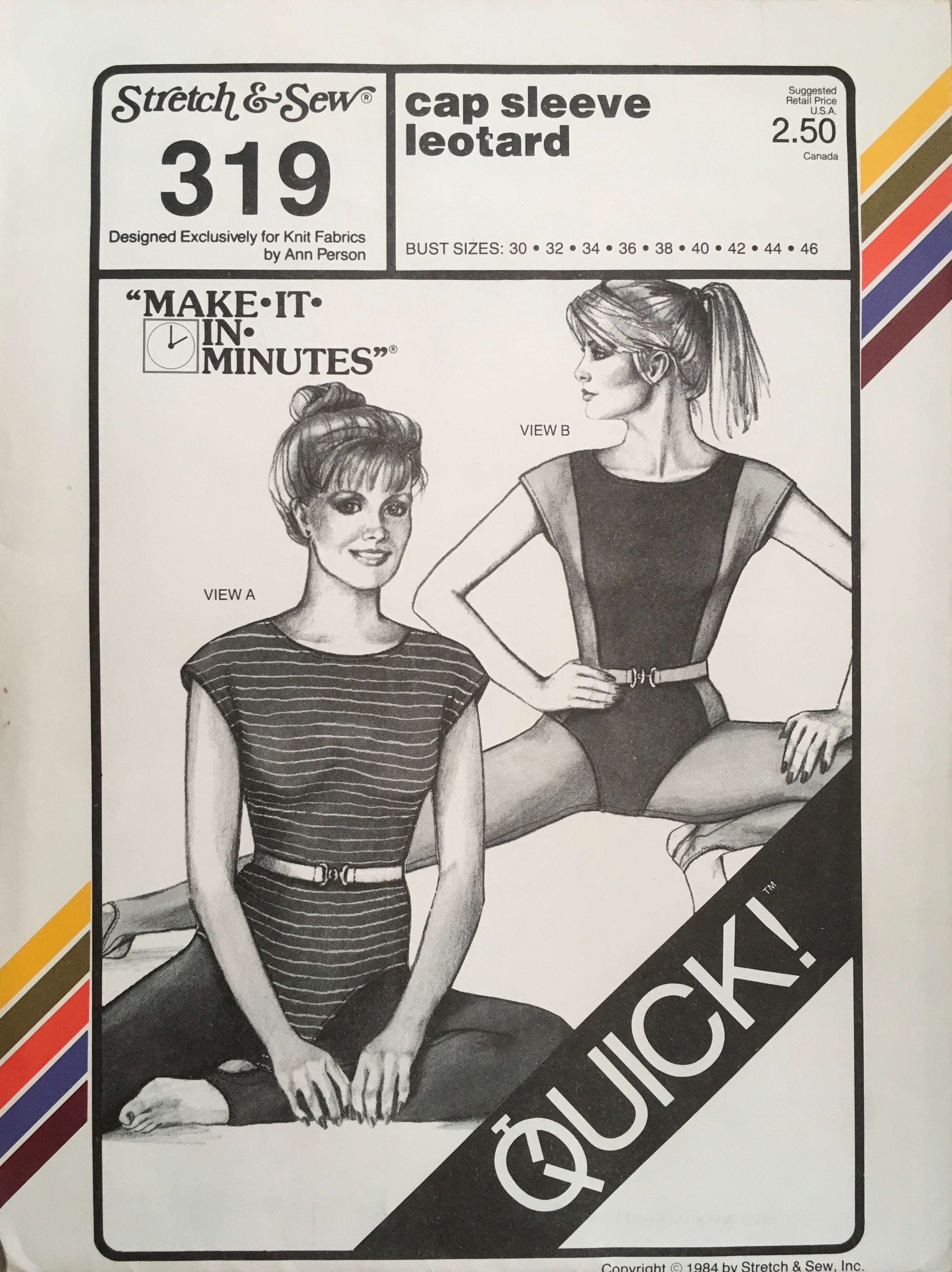 Stretch & Sew 319 Sewing Pattern (Vintage) UNCUT