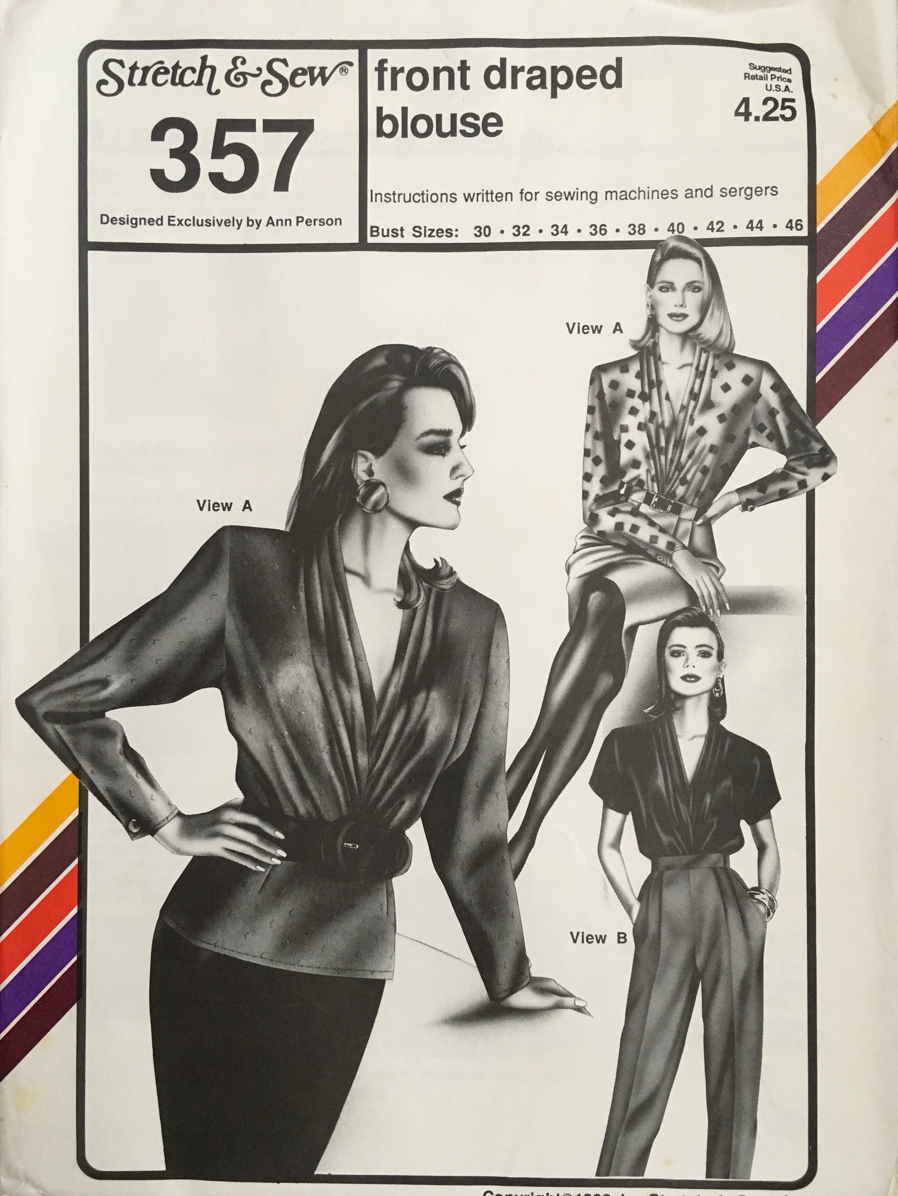 Stretch & Sew 357 Sewing Pattern (Vintage) UNCUT